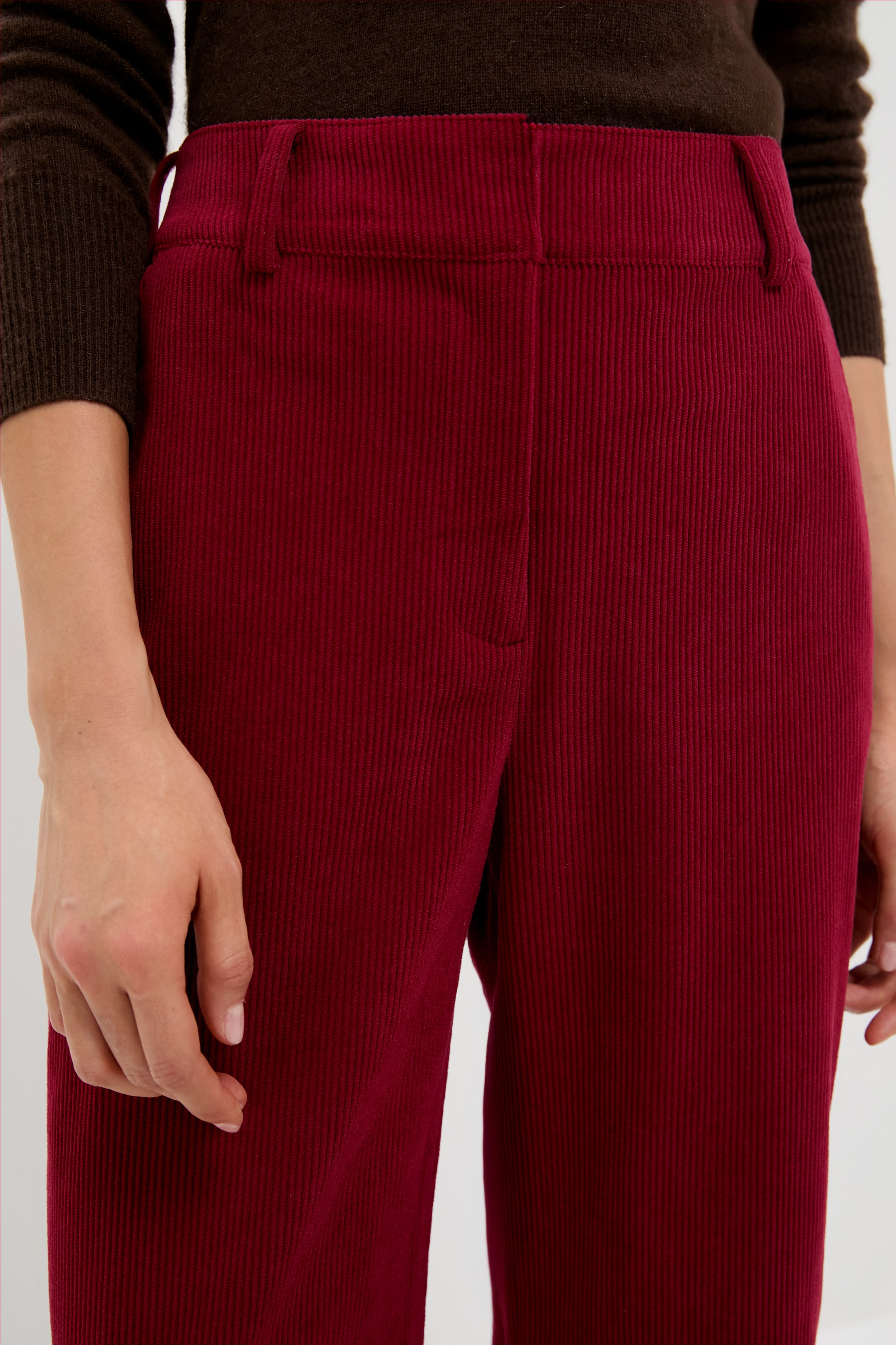 Winery Wide Wale Corduroy Hunter Pants-Get Girly