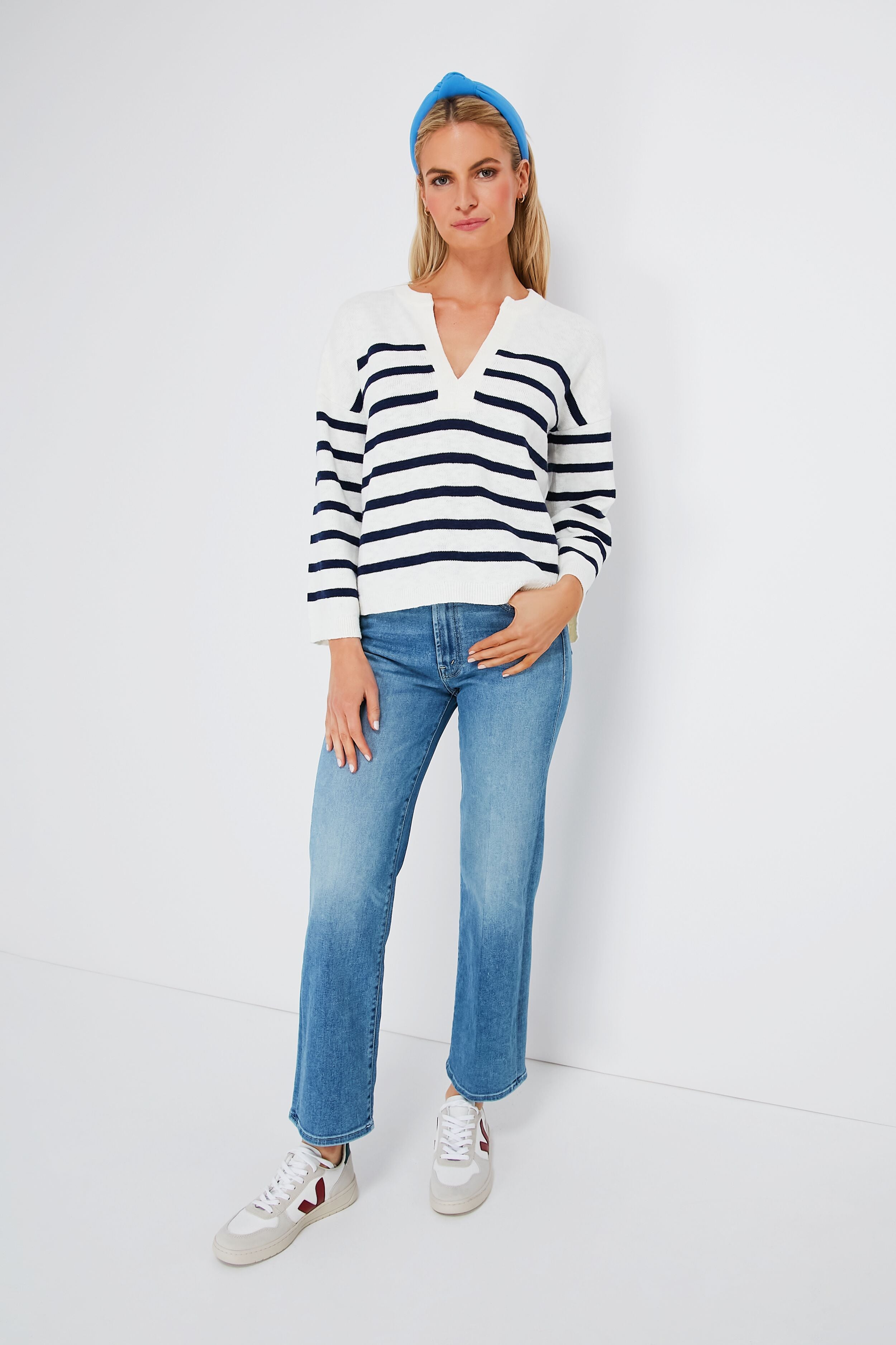 White Marsala Brittany V-10 Sneakers-Get Girly