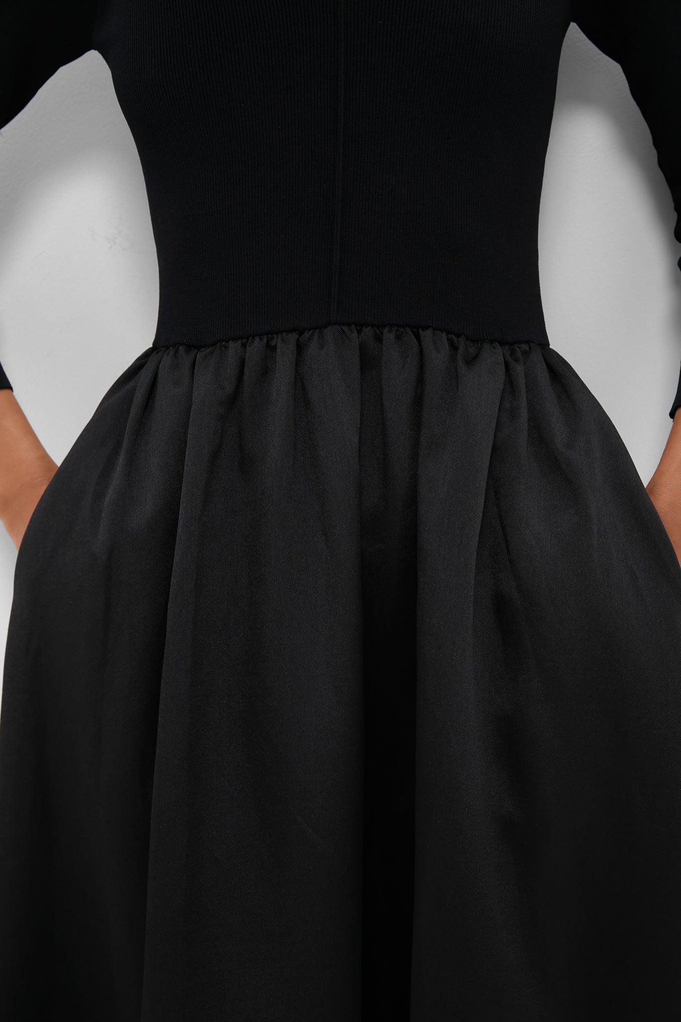 Black Dupioni Clea Dress-Get Girly