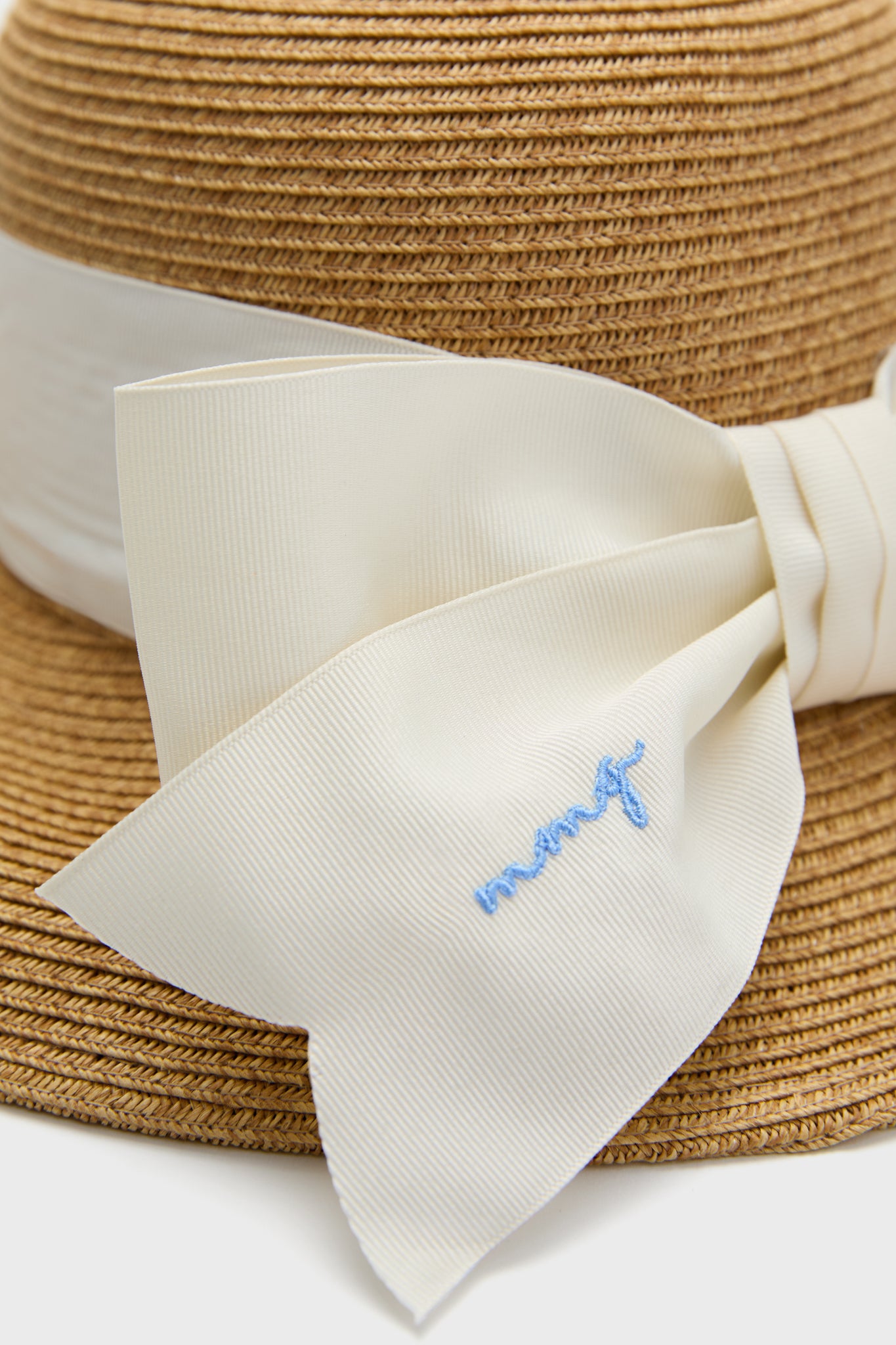 Exclusive Cream Packable Wide Bow Sunhat-Get Girly