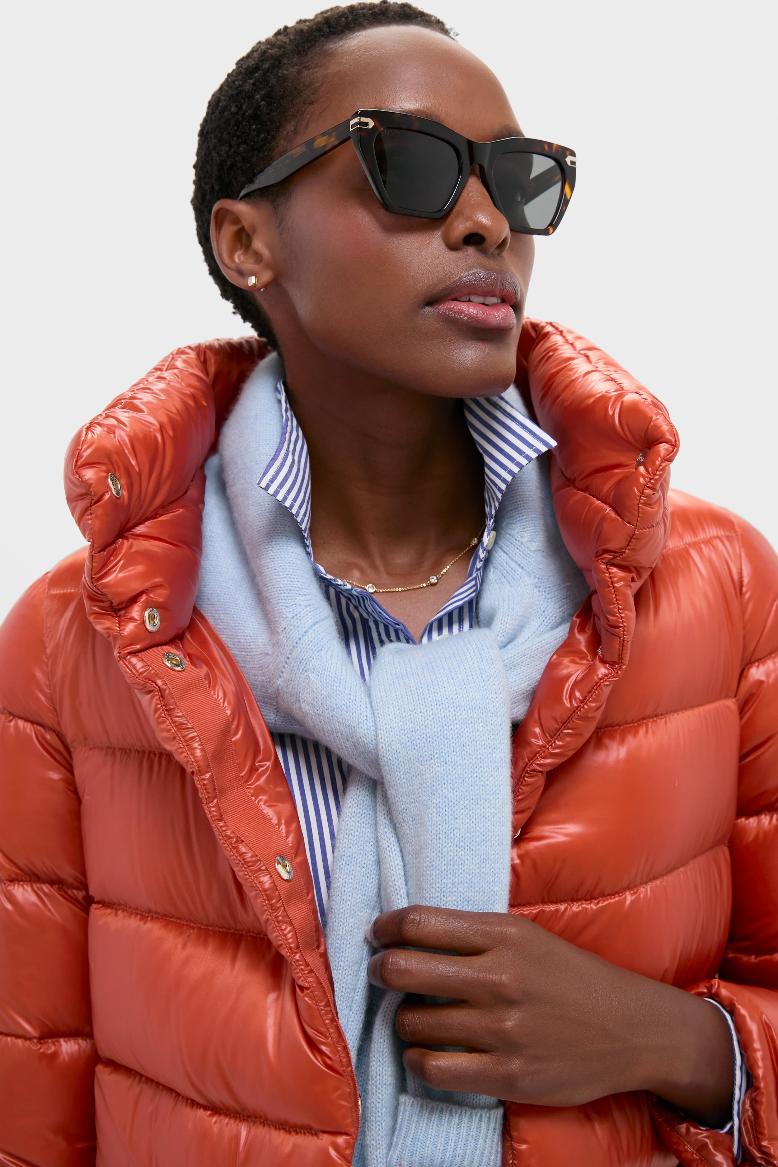 Arancione Nylon Ultralight Jacket-Get Girly