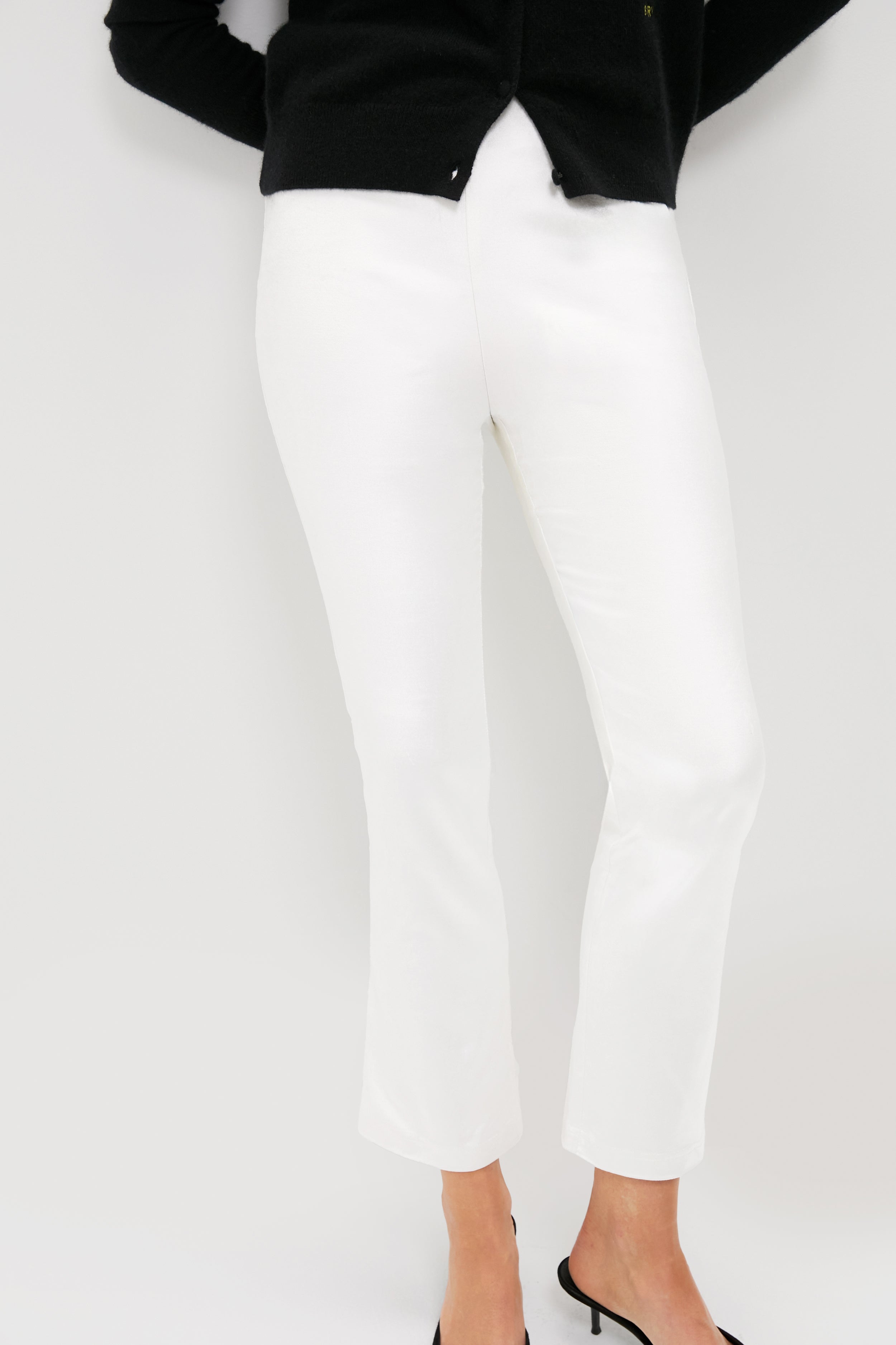 Winter White Velvet Ashford Pants-Get Girly