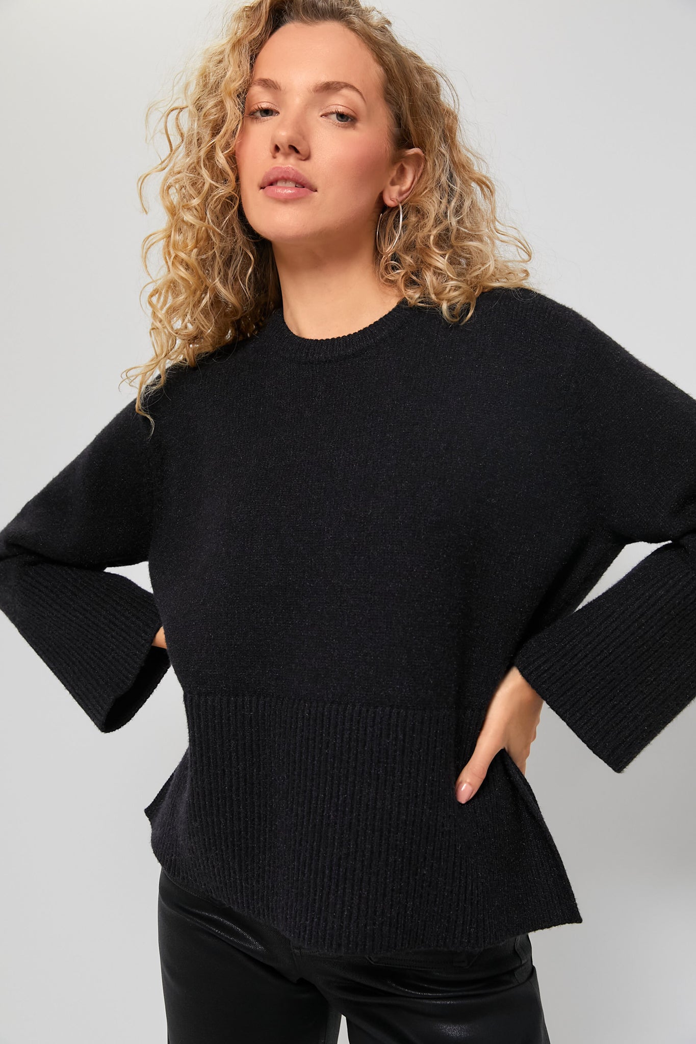 Black Carington Sweater-Get Girly