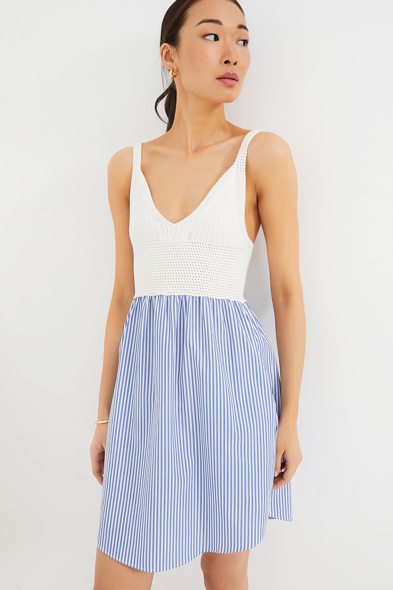 The White and Royal Esmee Dress-Get Girly