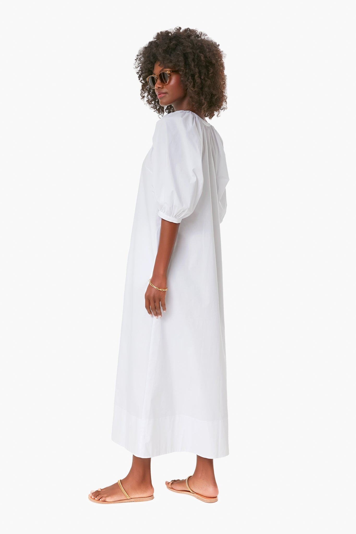 White Vincent Dress-Get Girly