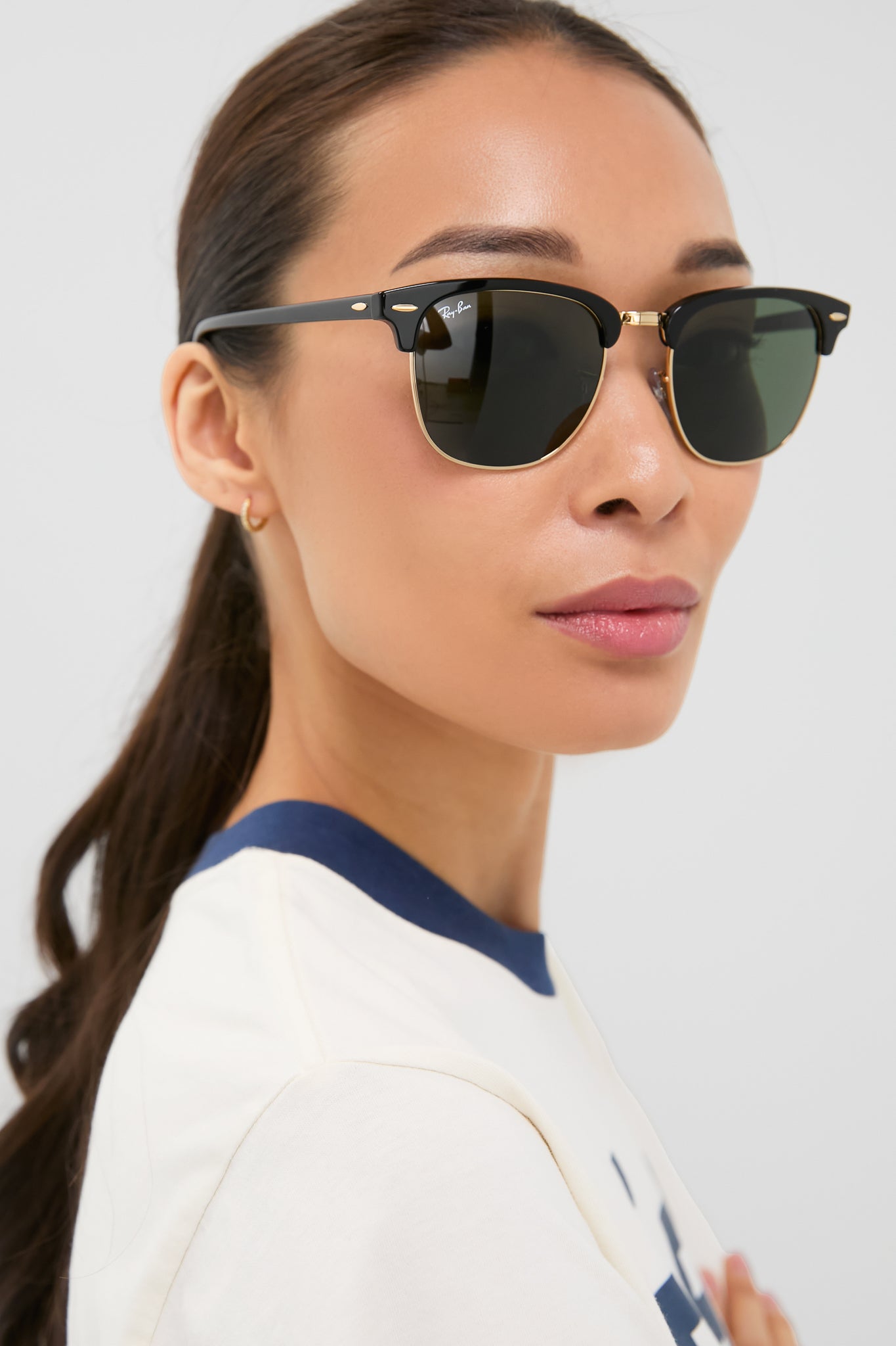 Black Clubmaster Sunglasses-Get Girly