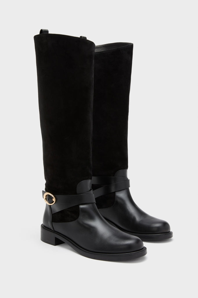 Black Benni Riding Boots-Get Girly