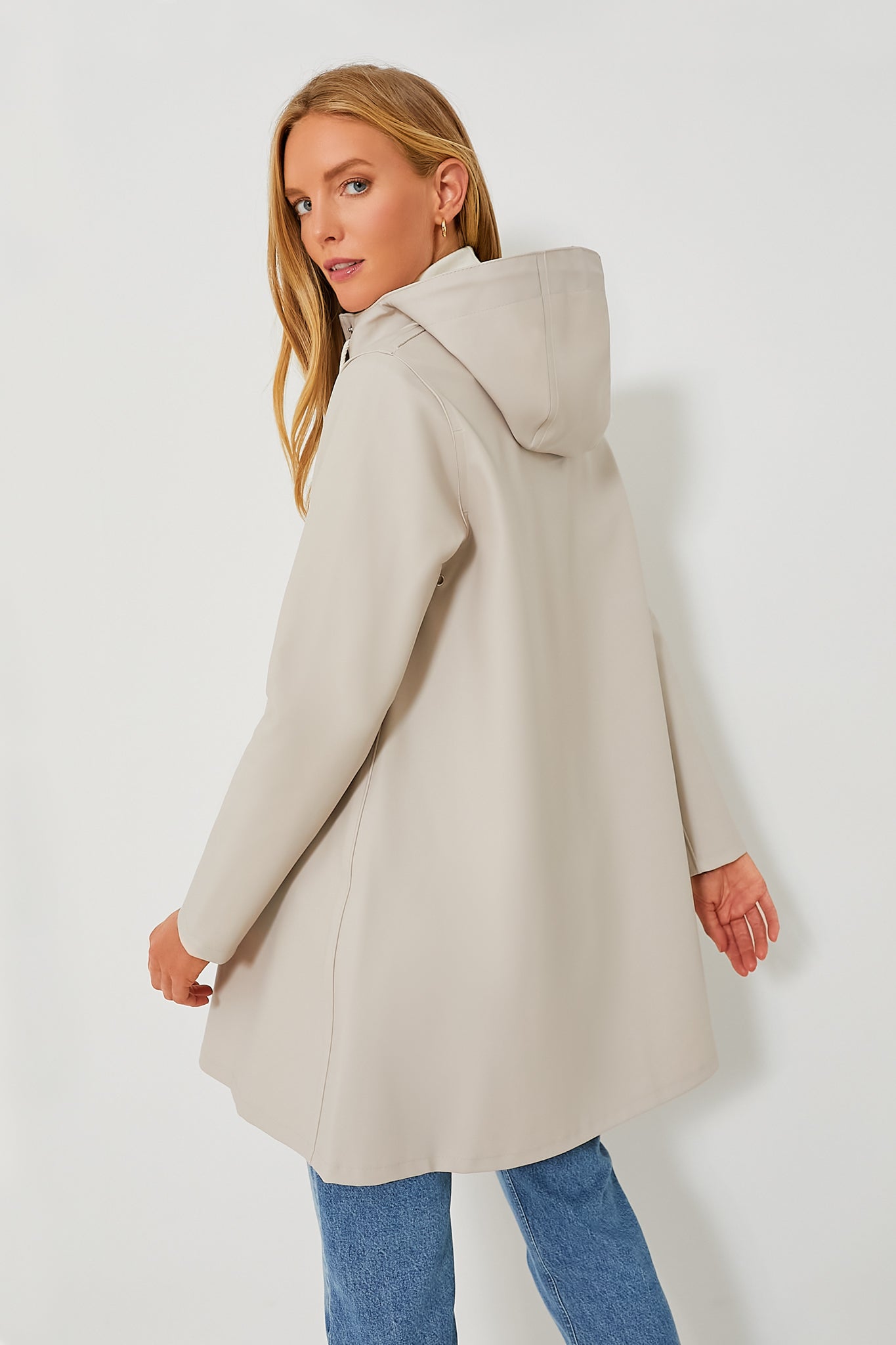 Light Sand Mosebacke Raincoat-Get Girly