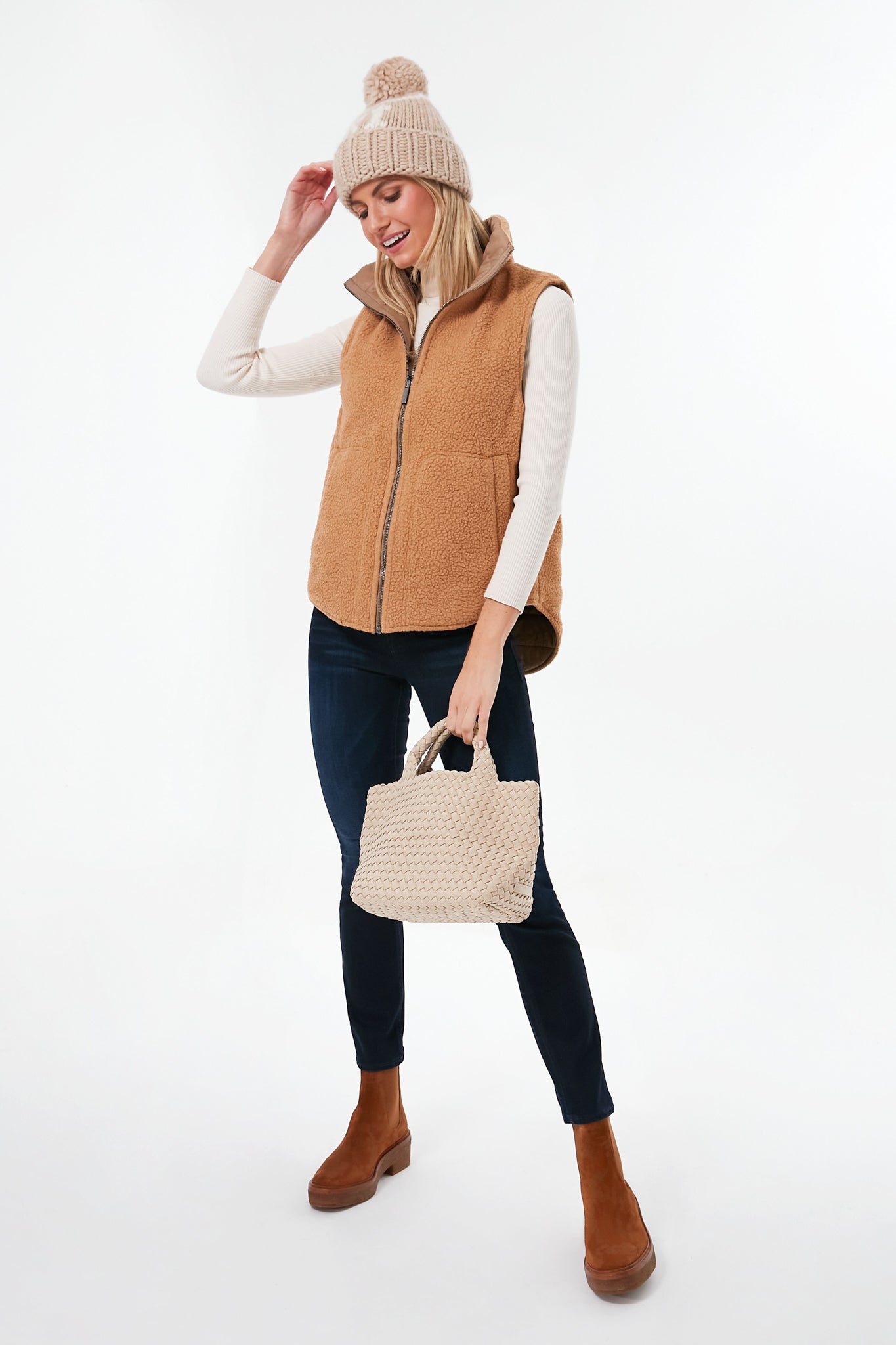 Exclusive Camel Ski Beanie-Get Girly