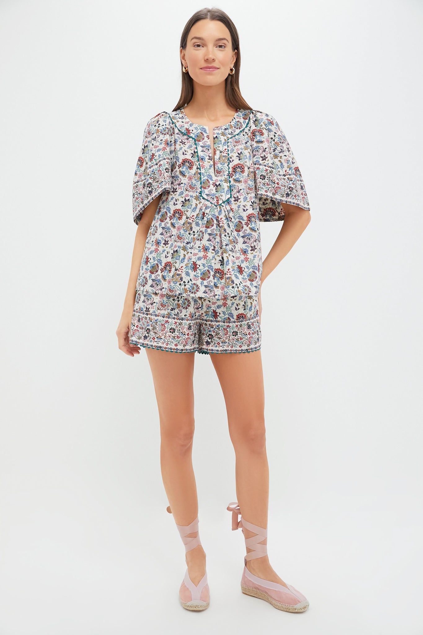 Ballet Pink Suede Jade Flats-Get Girly