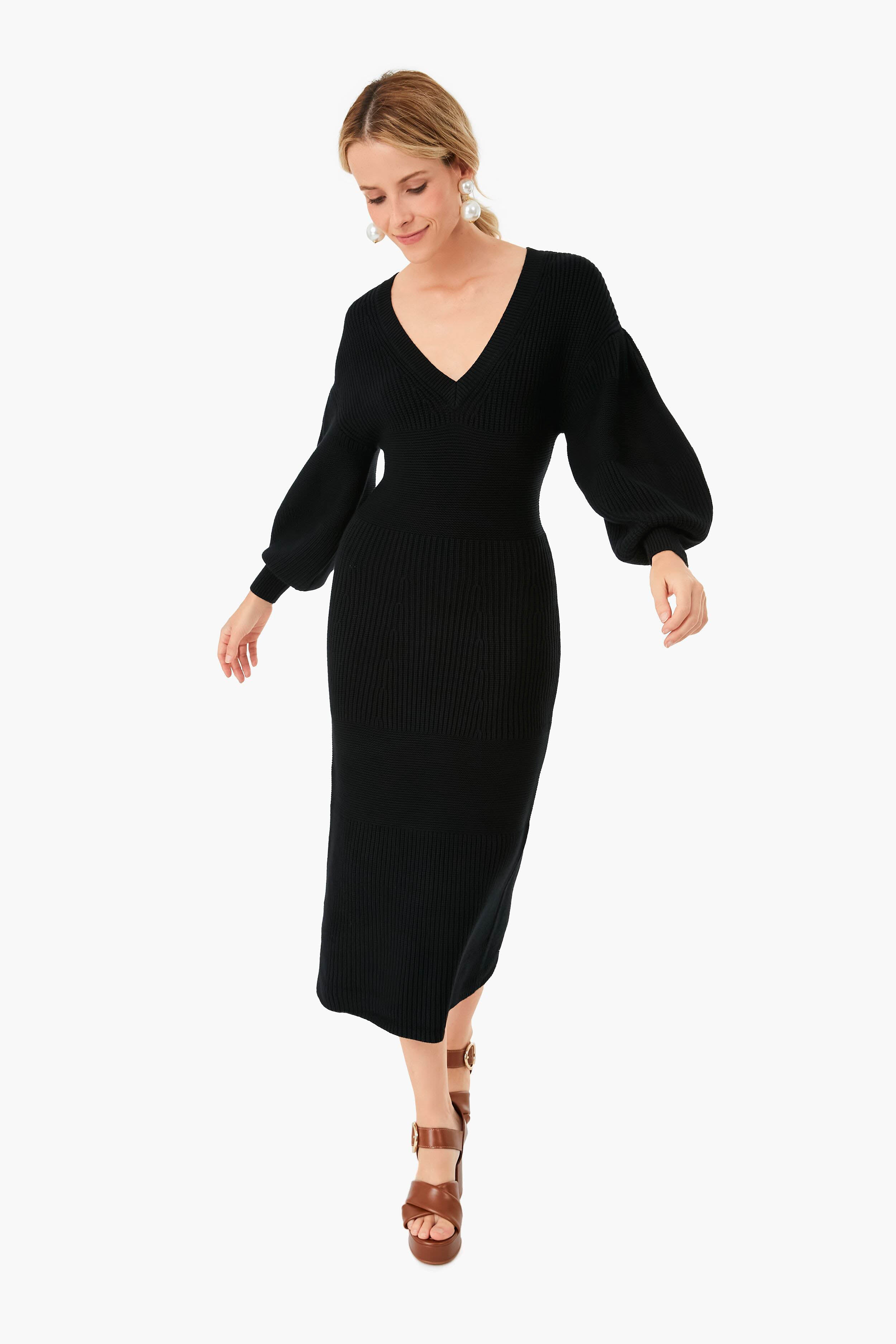 Black Carnation Dress-Get Girly