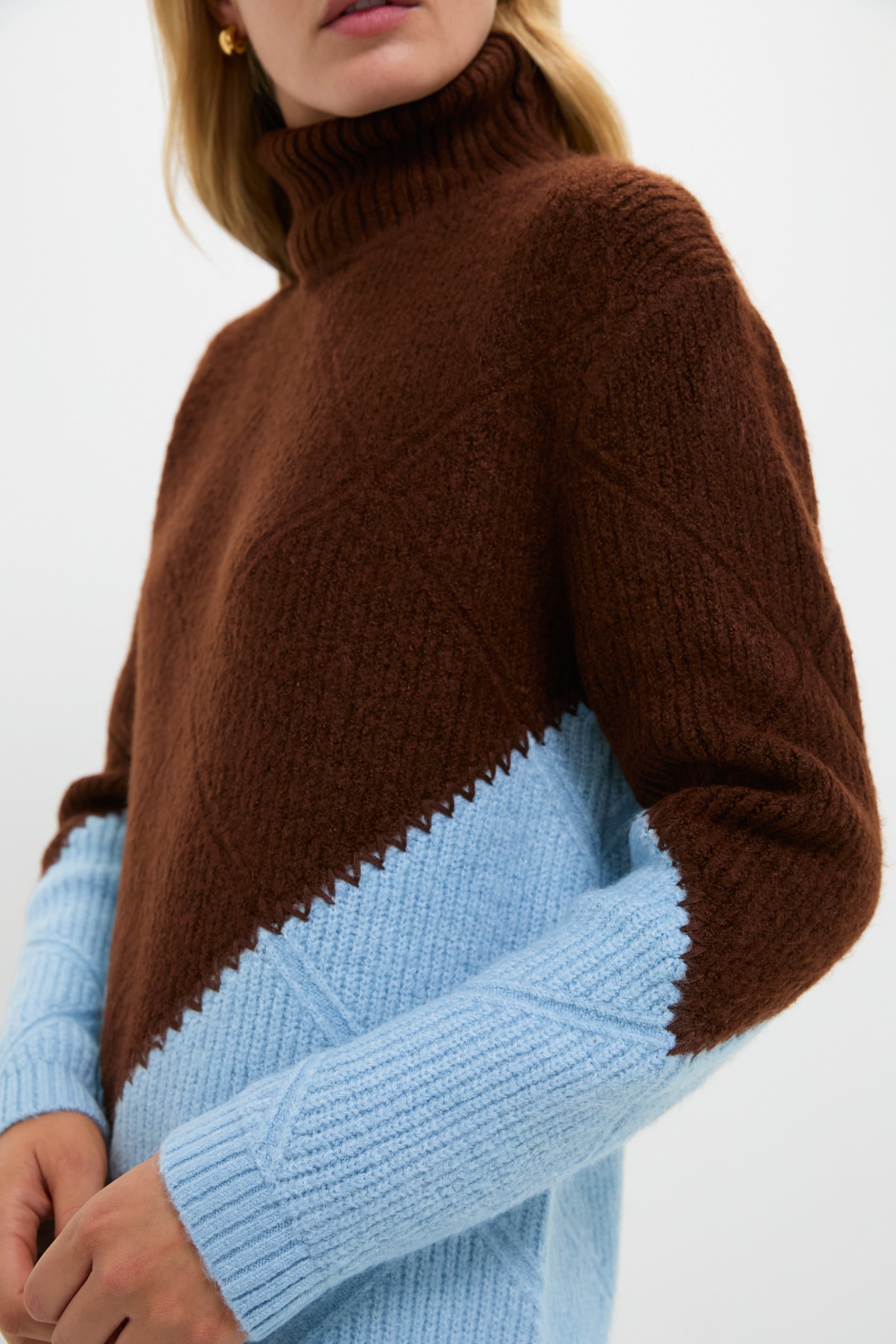 Ice & Chocolate Diamond Demi Sweater Dress-Get Girly