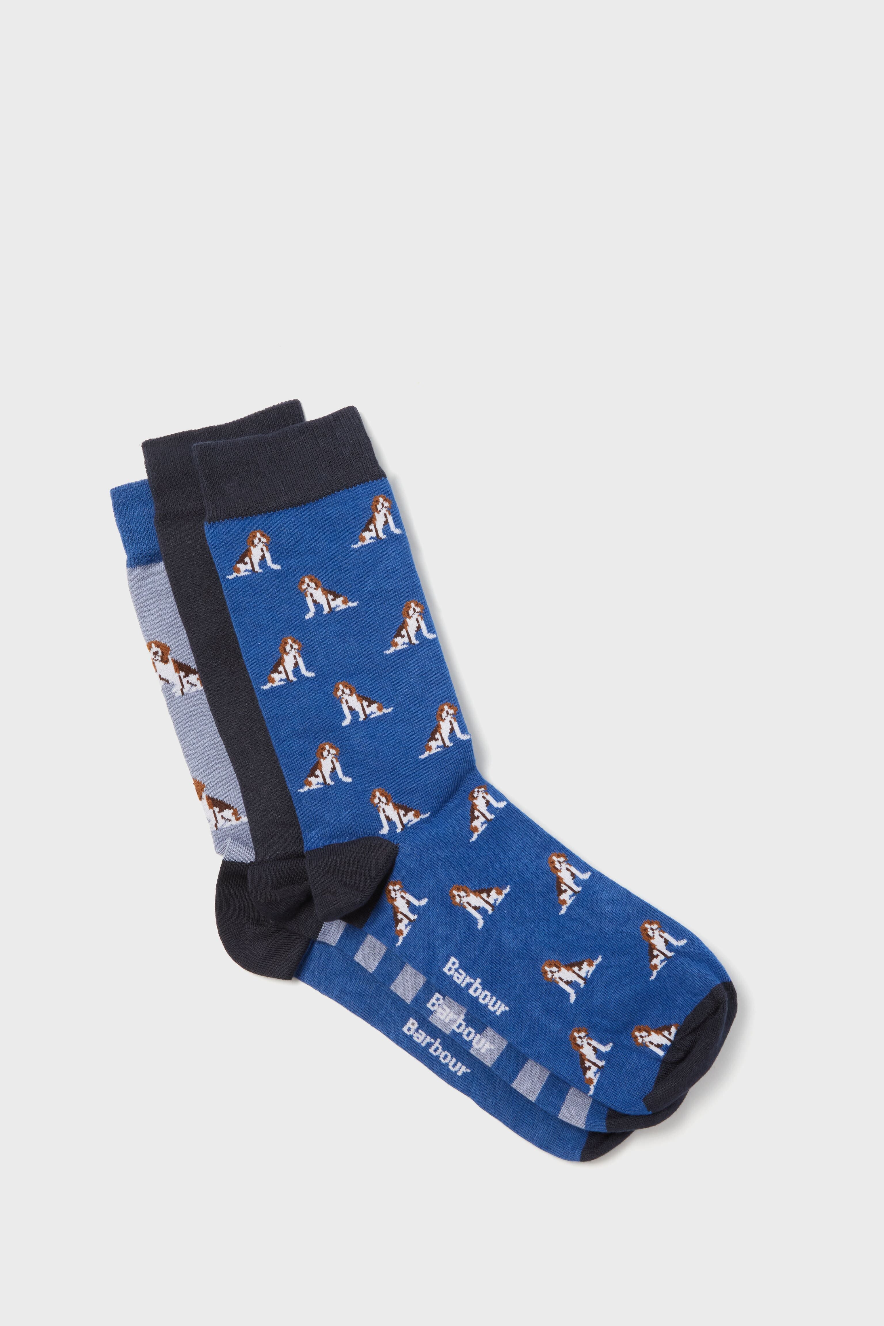 Blue Beagle Dog Sock Set-Get Girly