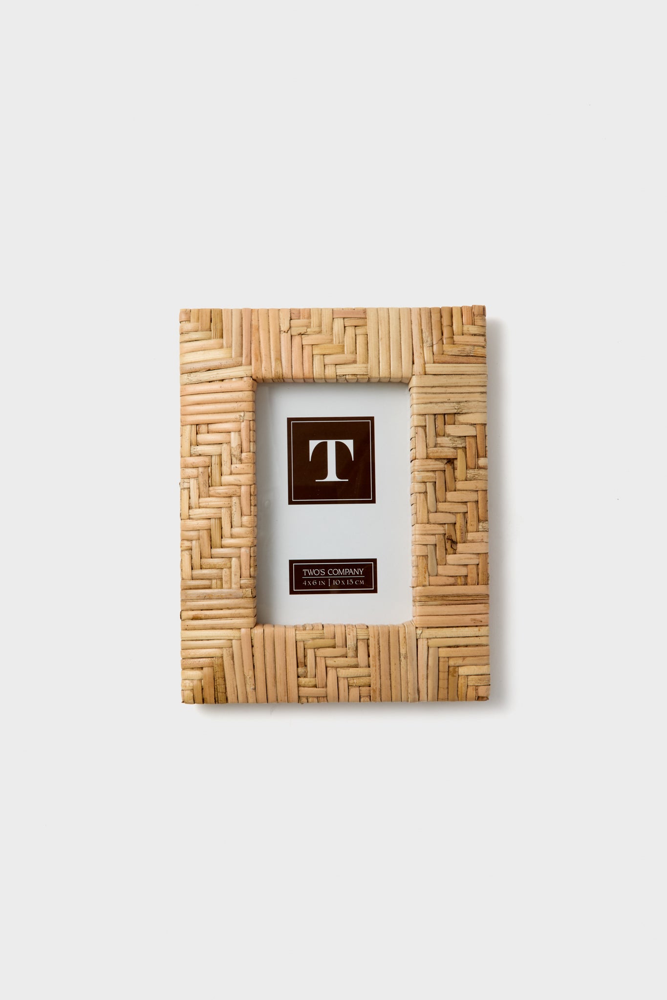 Zig Zag Rattan 4x6 Picture Frame-Get Girly