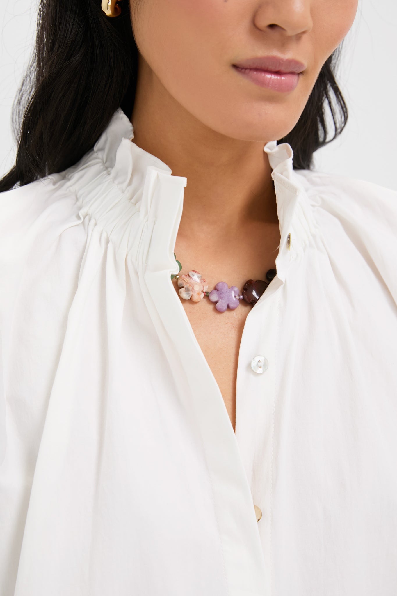 White Rae Blouse-Get Girly
