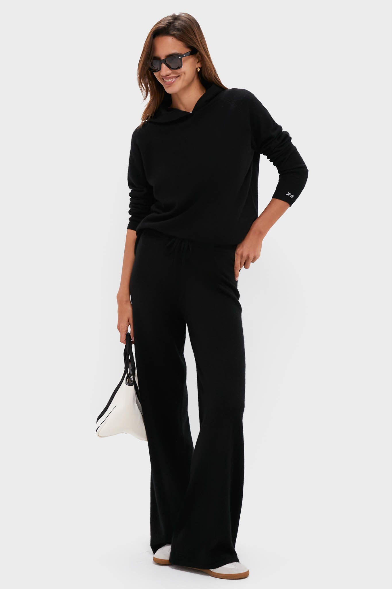 Black Cashmere Jane Hoodie-Get Girly