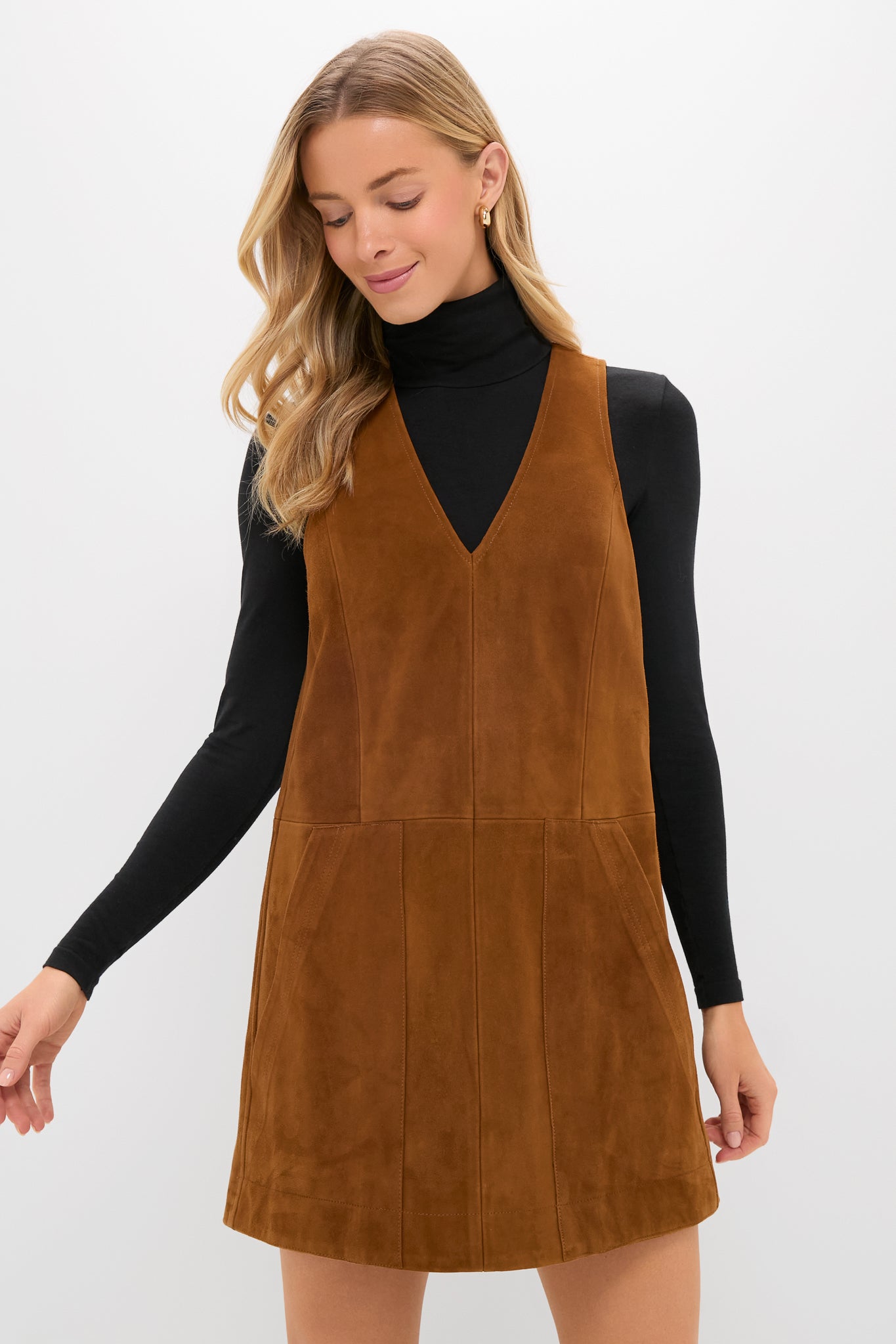 Toffee Suede Bailey Dress-Get Girly