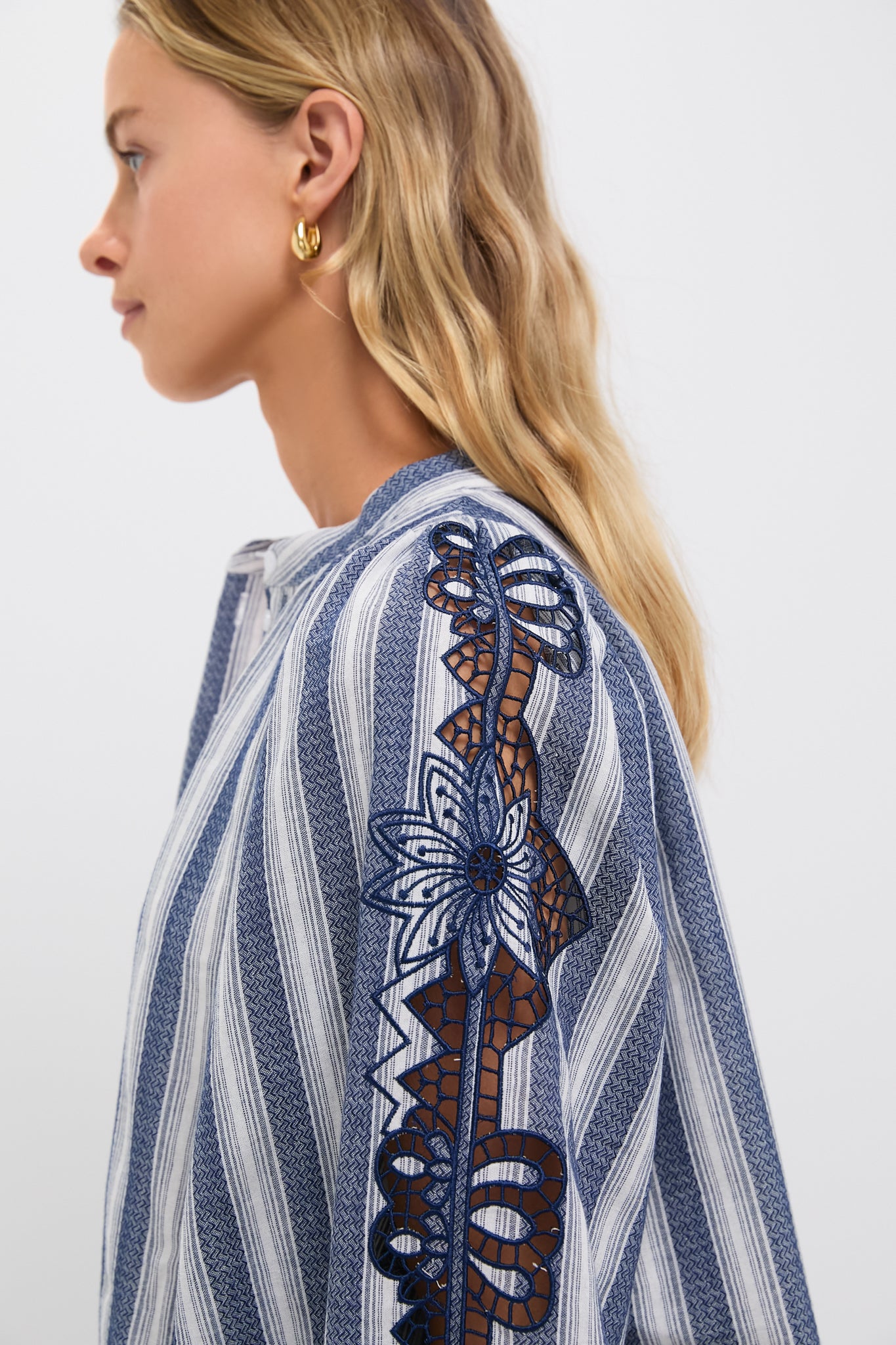 The Navy Stripe Samara Dress-Get Girly