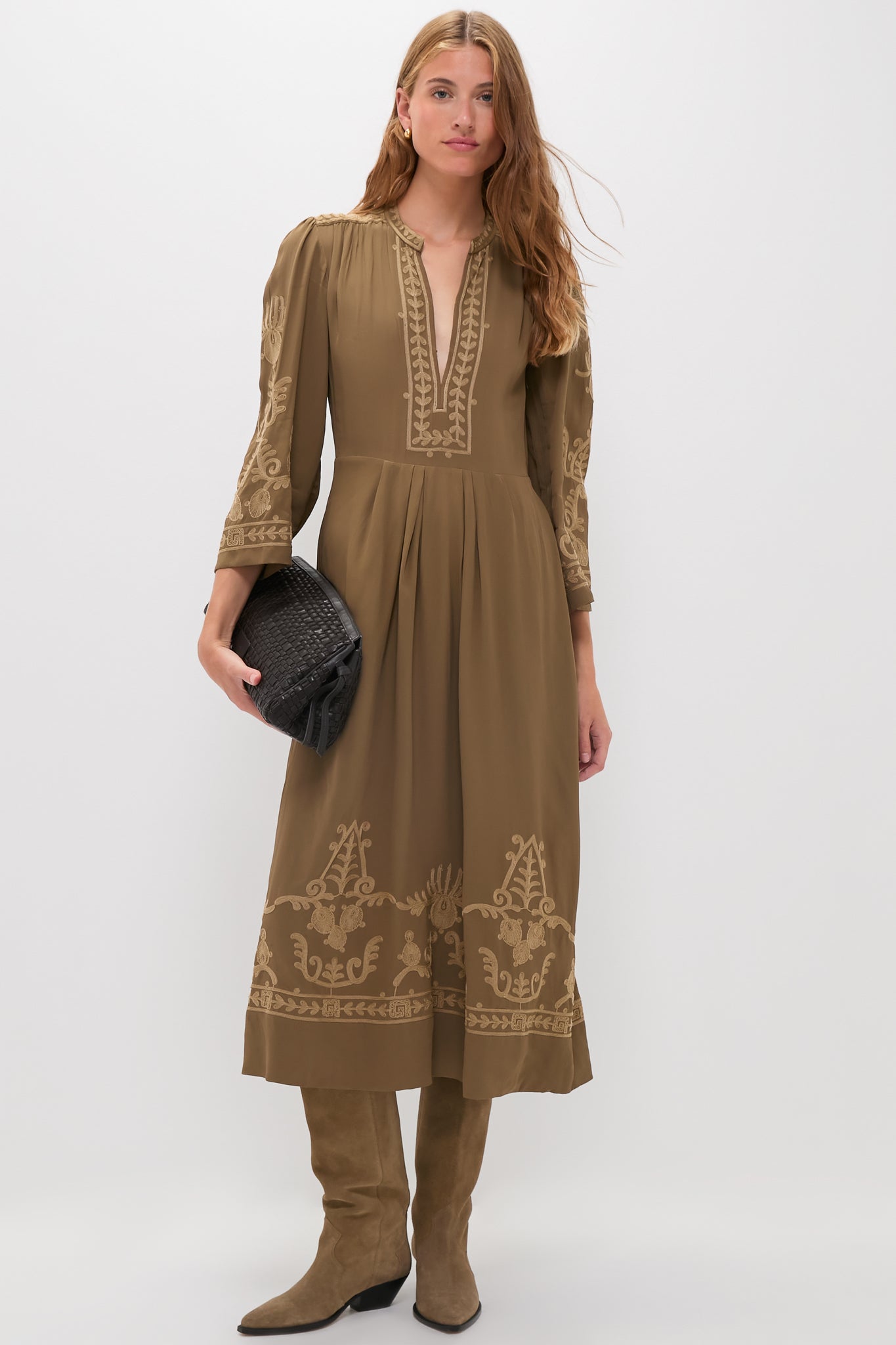 Khaki Feliana Dress-Get Girly