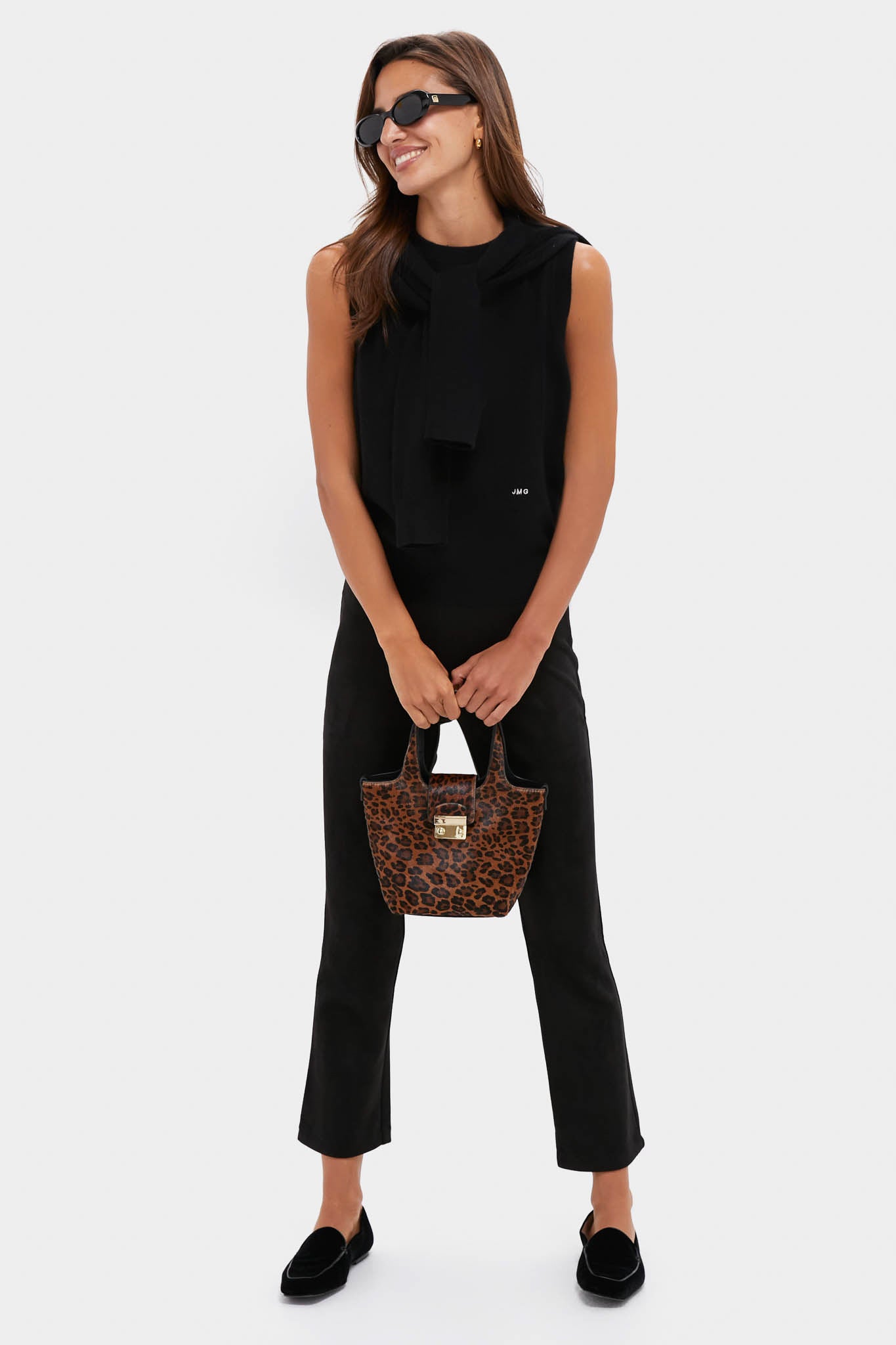 Black Cashmere Sleeveless Ava Shell-Get Girly