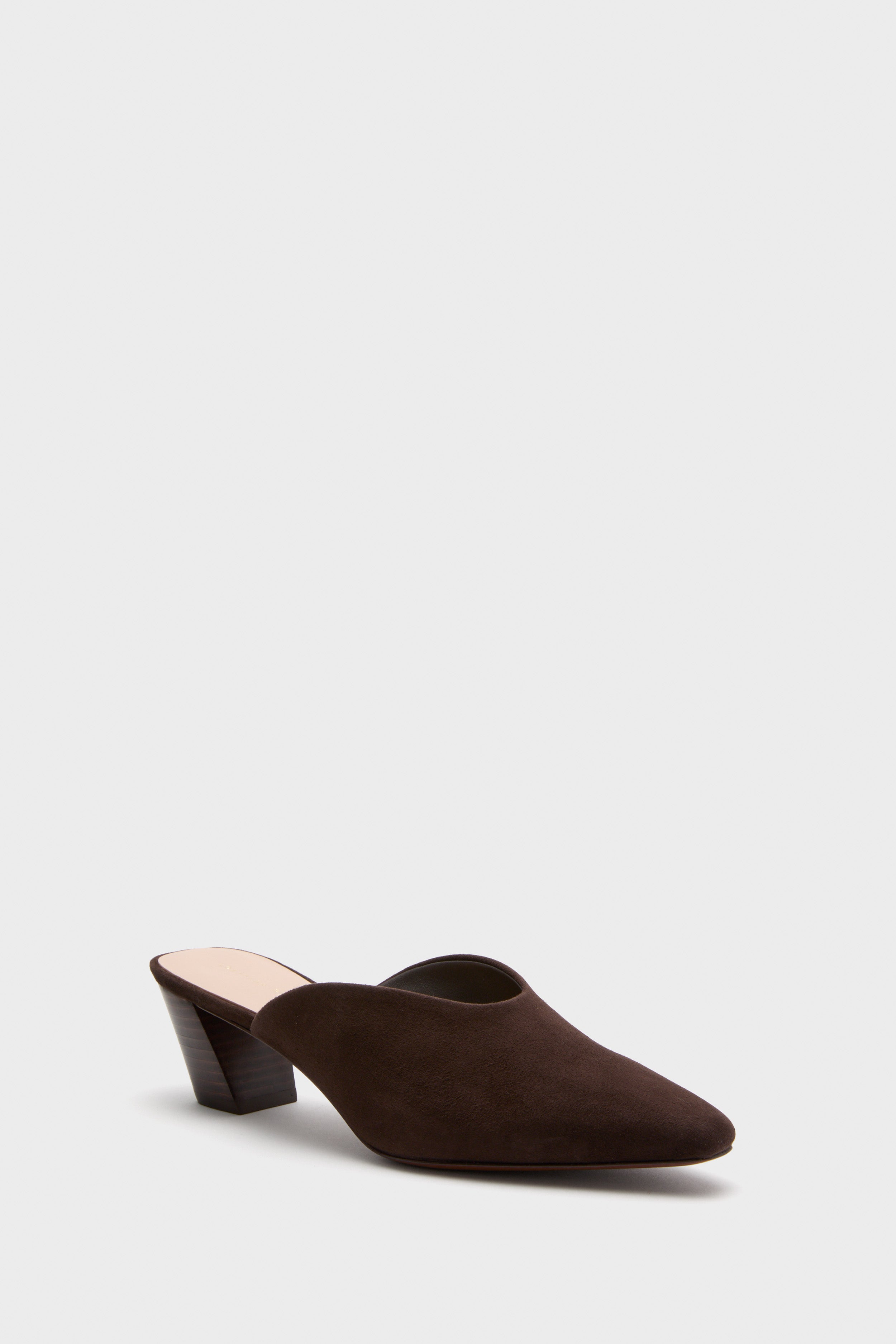 Tmoro Suede Perry Heels-Get Girly