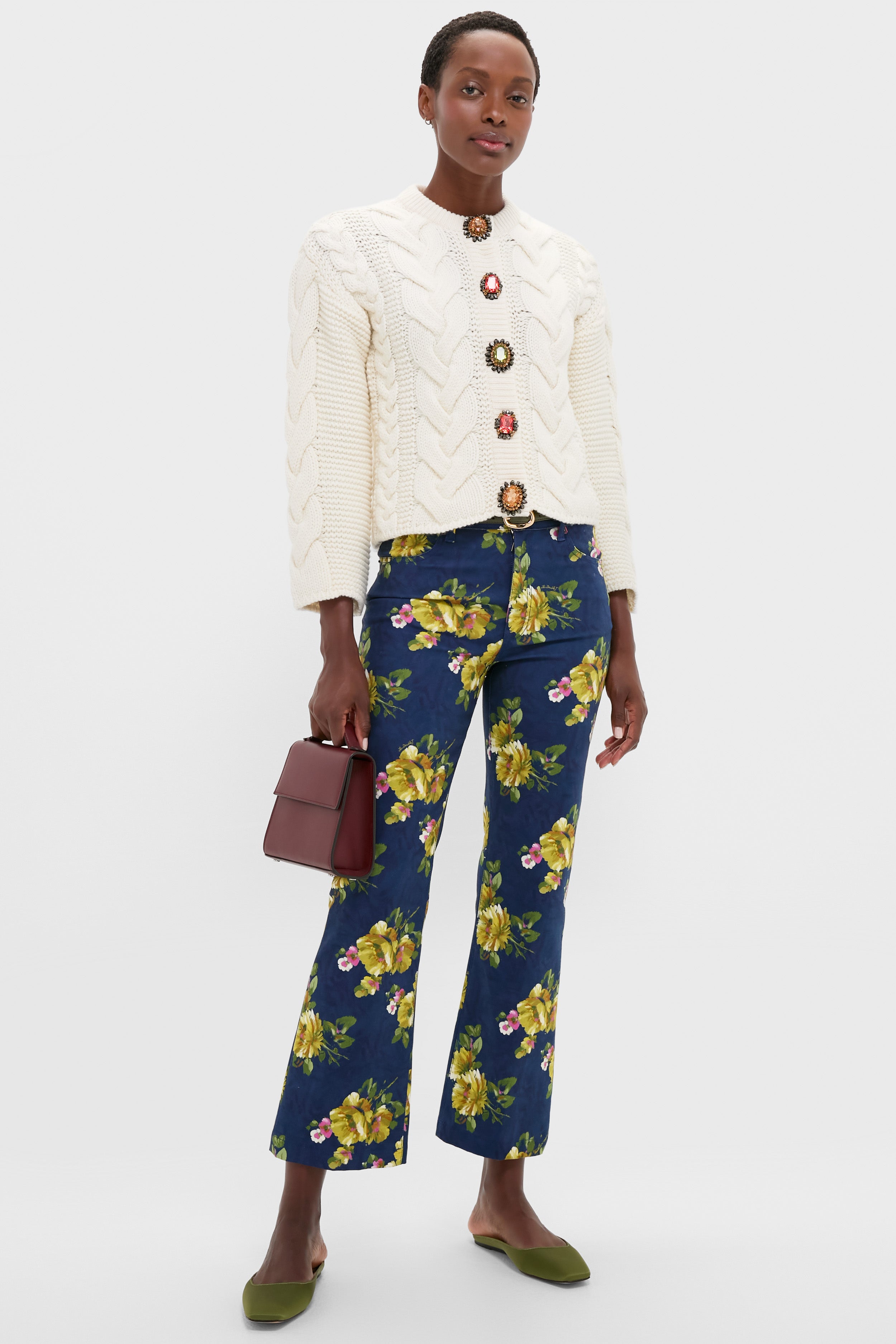 Riptide Cropped Flare Jean-Get Girly