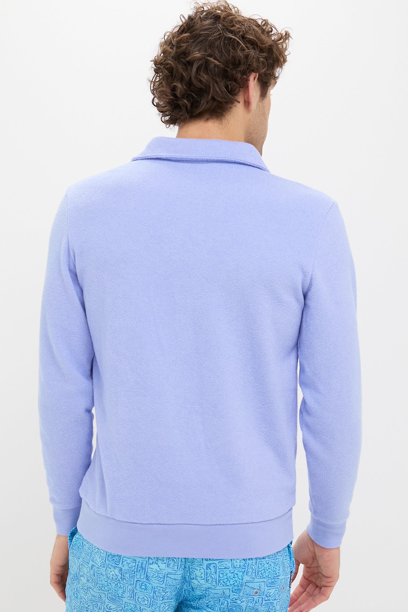 Big Chill Terry Collared Sweatshirt-Get Girly