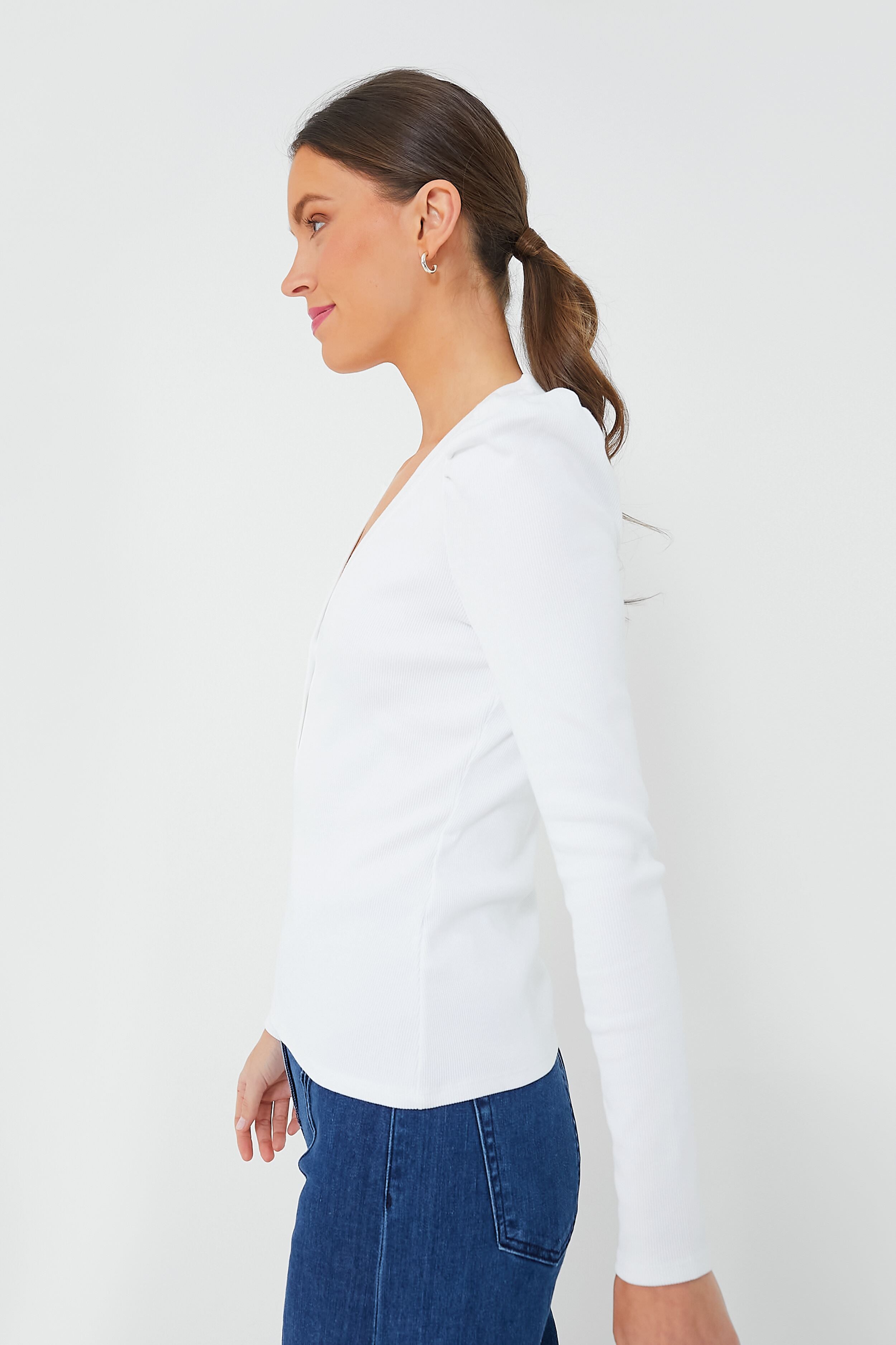 White Dekalb Top-Get Girly