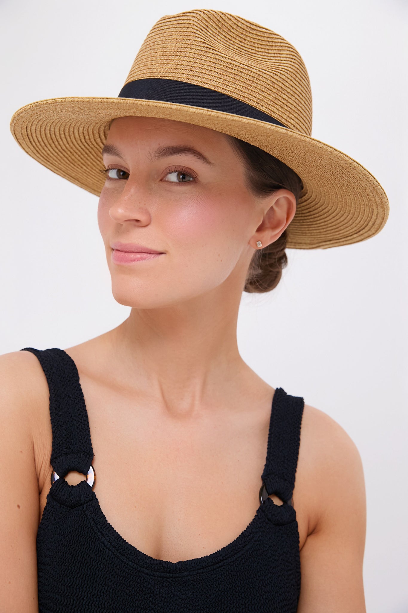 Exclusive Black Wide Brim Sun Hat-Get Girly