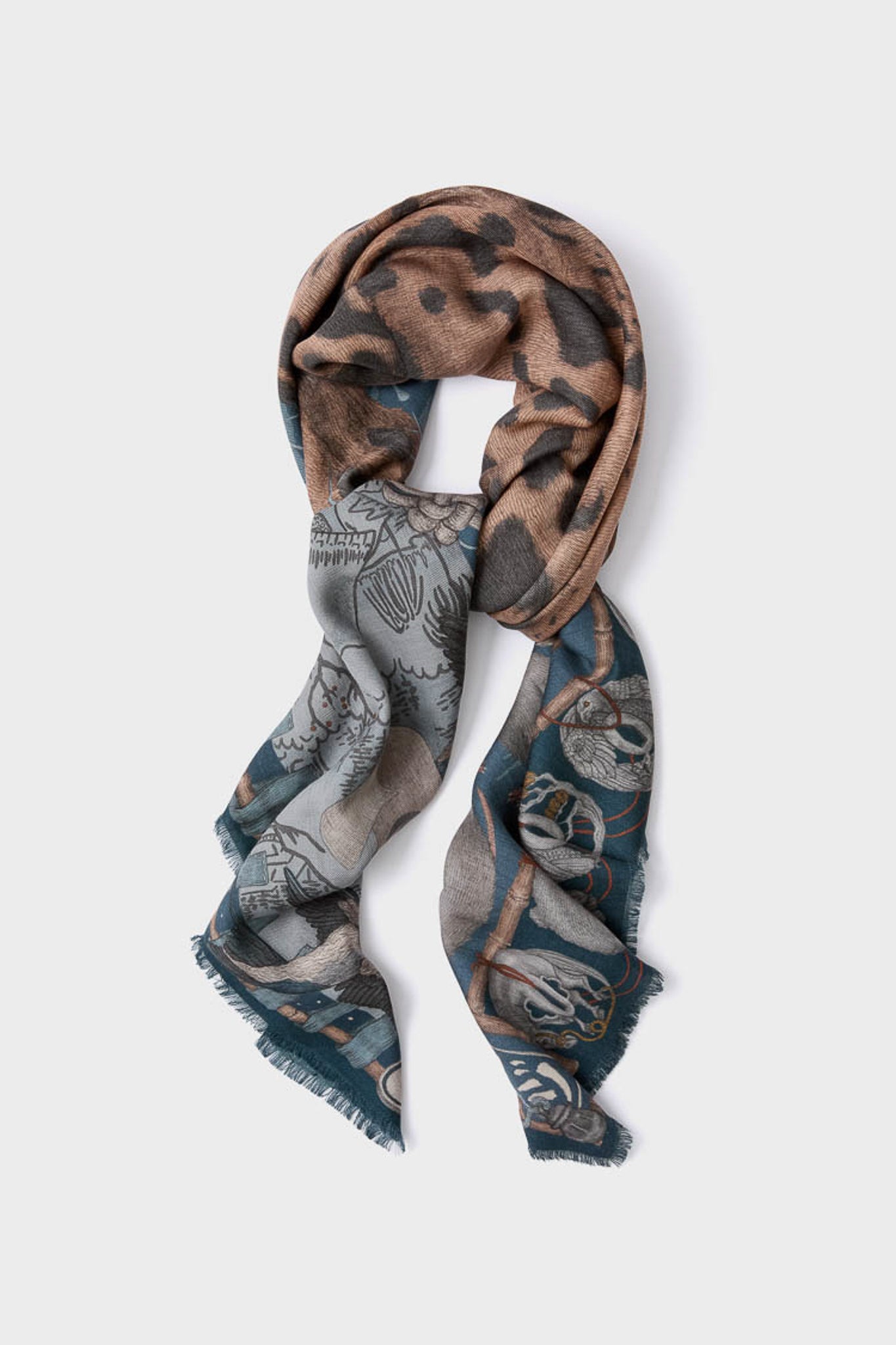 The Lunar Leopard Winter Large 135 cm Scarf-Get Girly