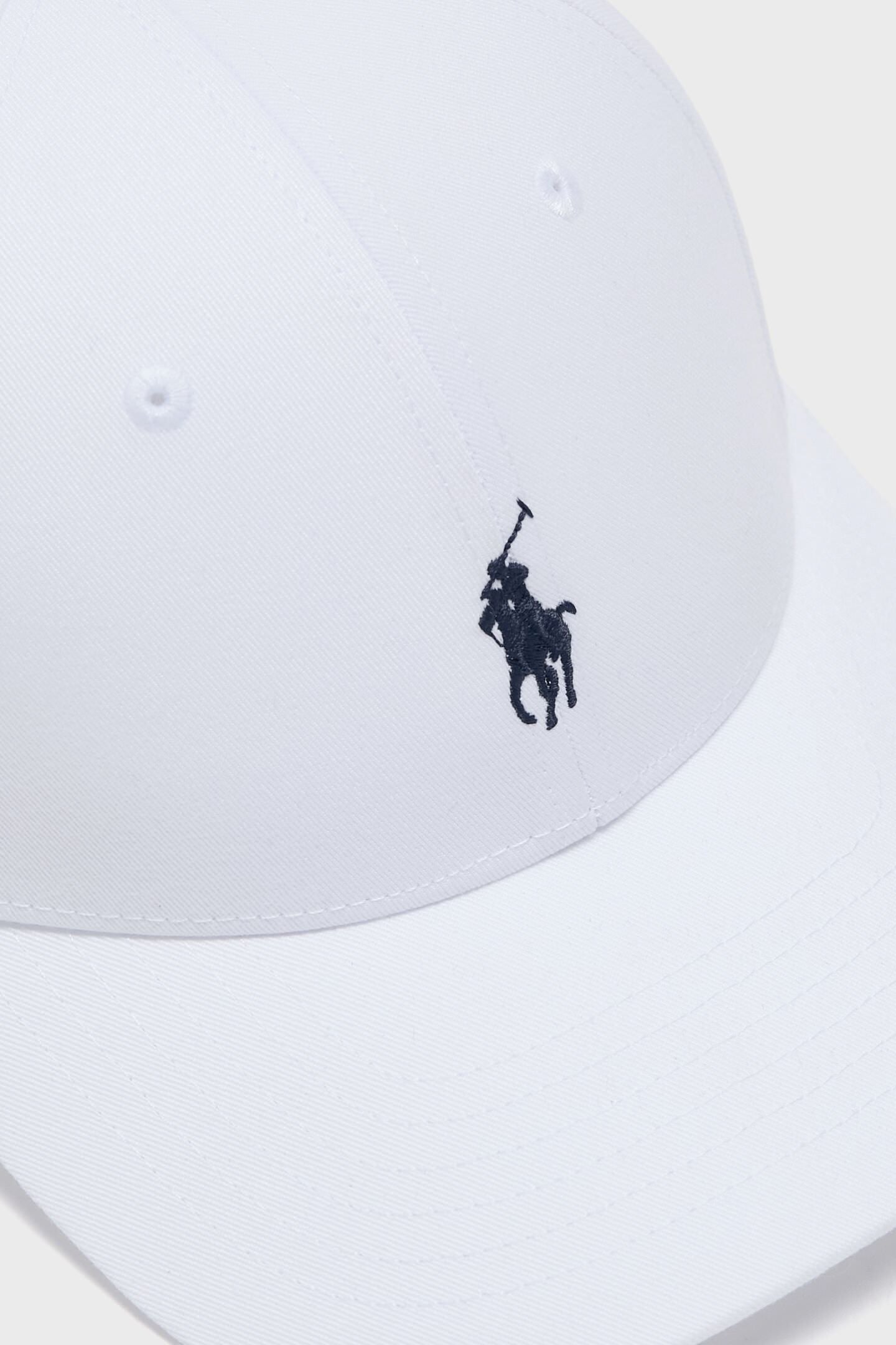 White Twill Polo Player Cap-Get Girly