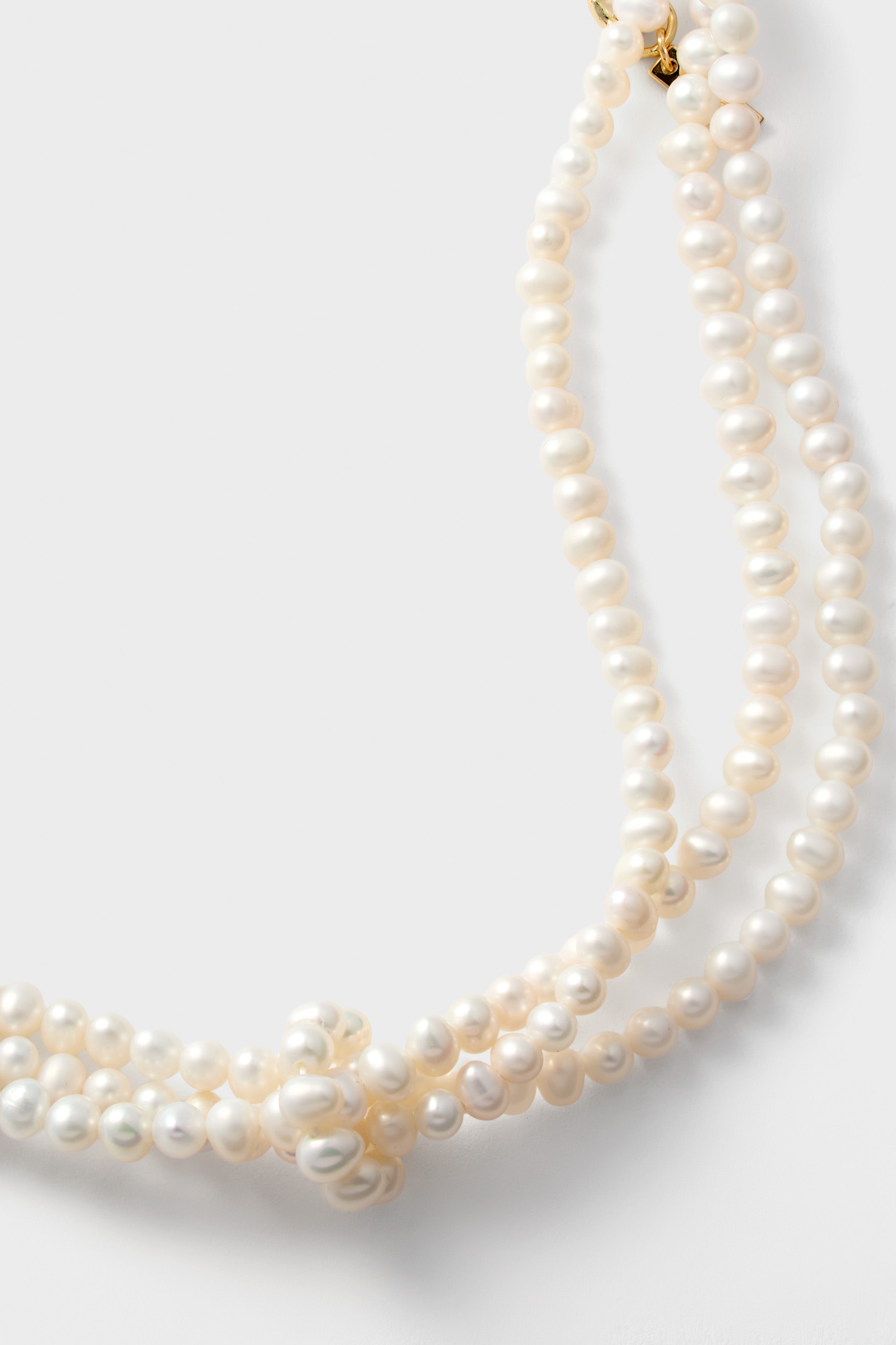 White Freshwater Pearl Dalia Necklace-Get Girly