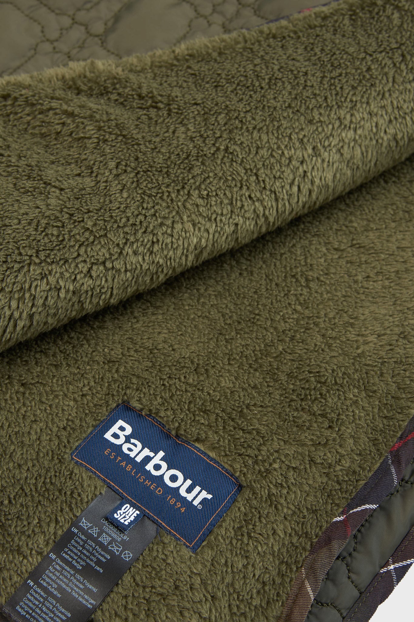 Dark Olive Dog Bone Quilted Blanket-Get Girly