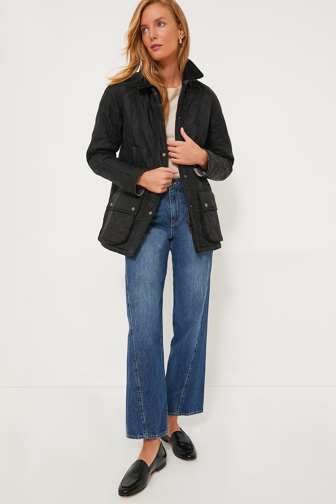 Black Beadnell Polarquilt Jacket-Get Girly