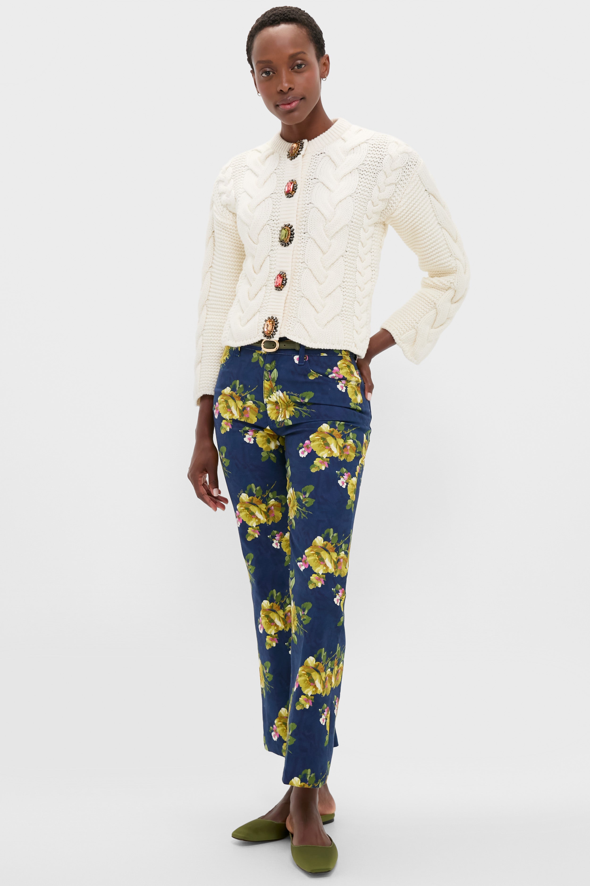 Riptide Cropped Flare Jean-Get Girly