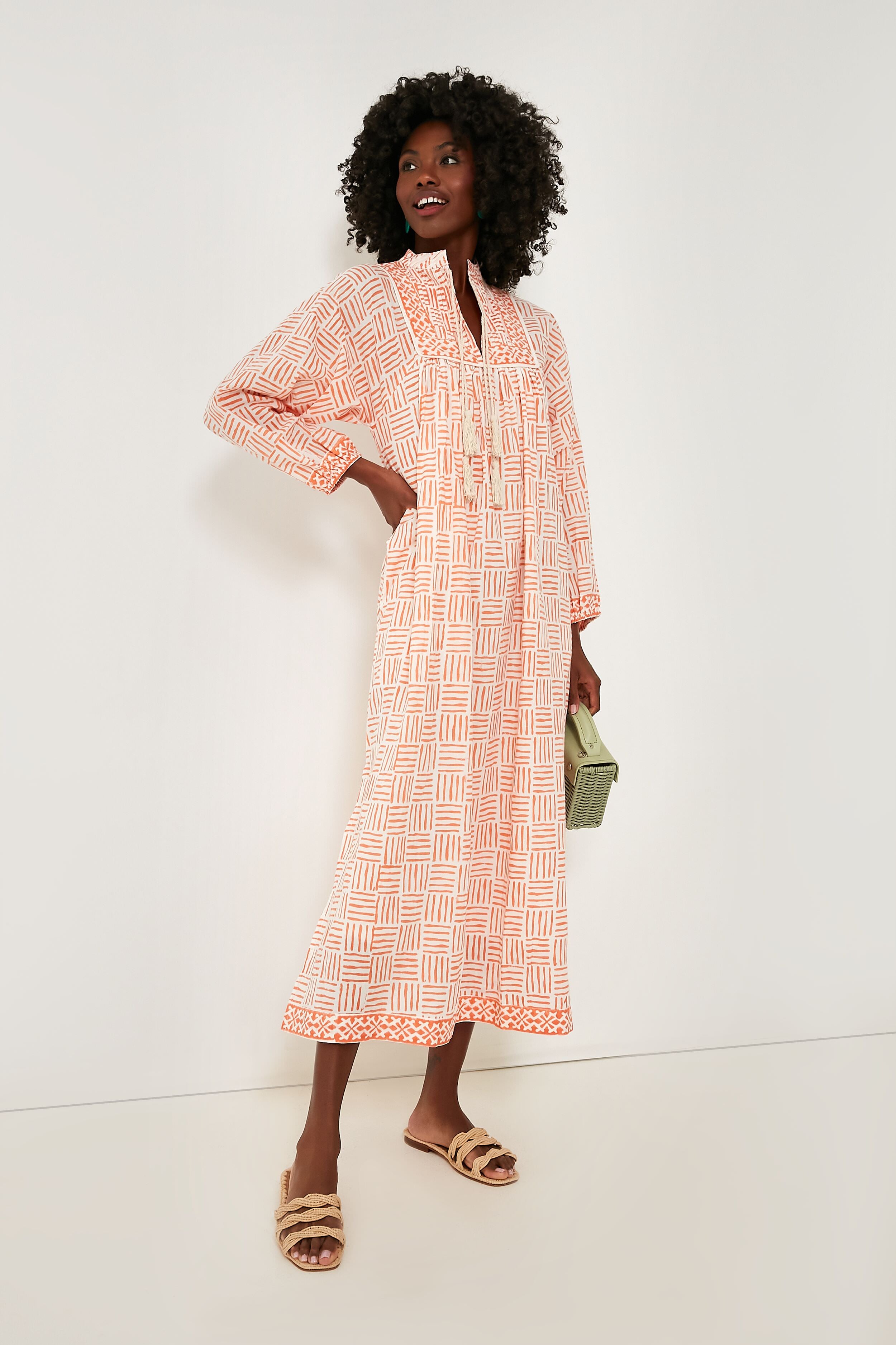 Coral Endless Summer Kaftan-Get Girly