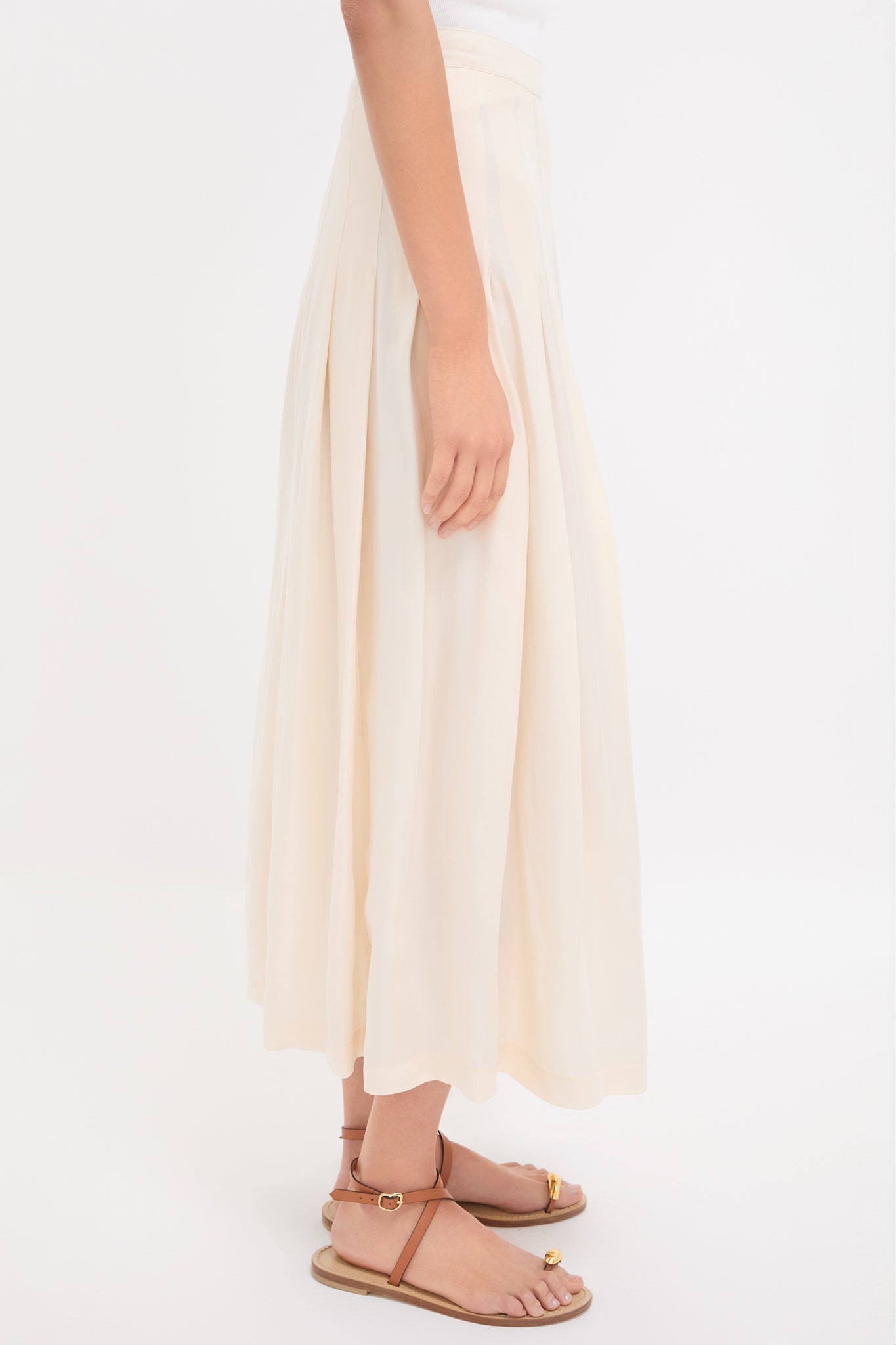 Arctic Wolf Atelier Pleated Maxi Skirt-Get Girly