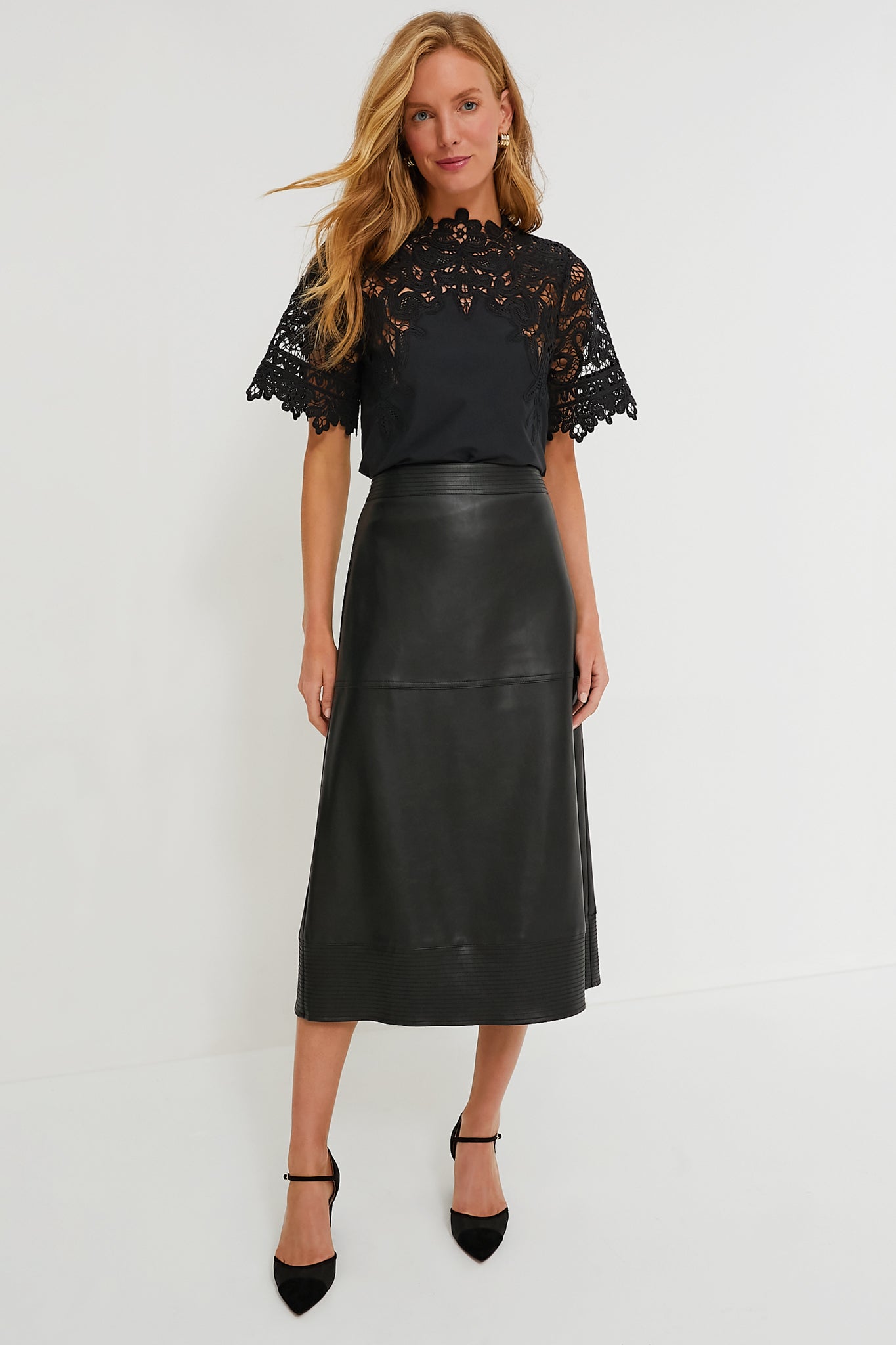 Black Delia Top-Get Girly