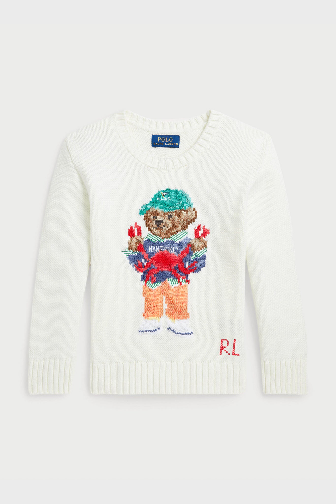 Little Boys Long-Sleeve Cotton Novelty Crab Bear Graphic Sweater-Get Girly