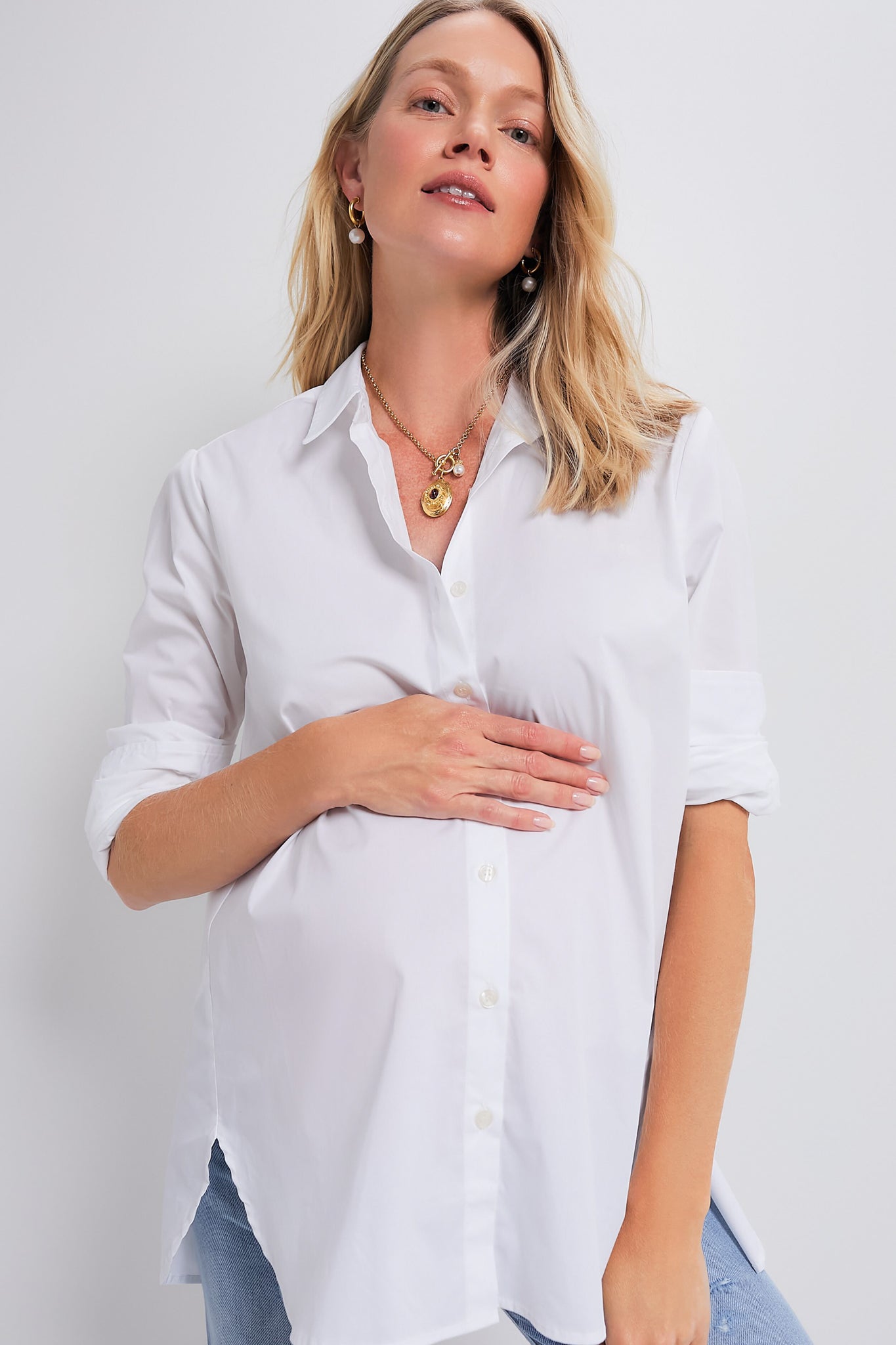 White The Classic Buttondown-Get Girly
