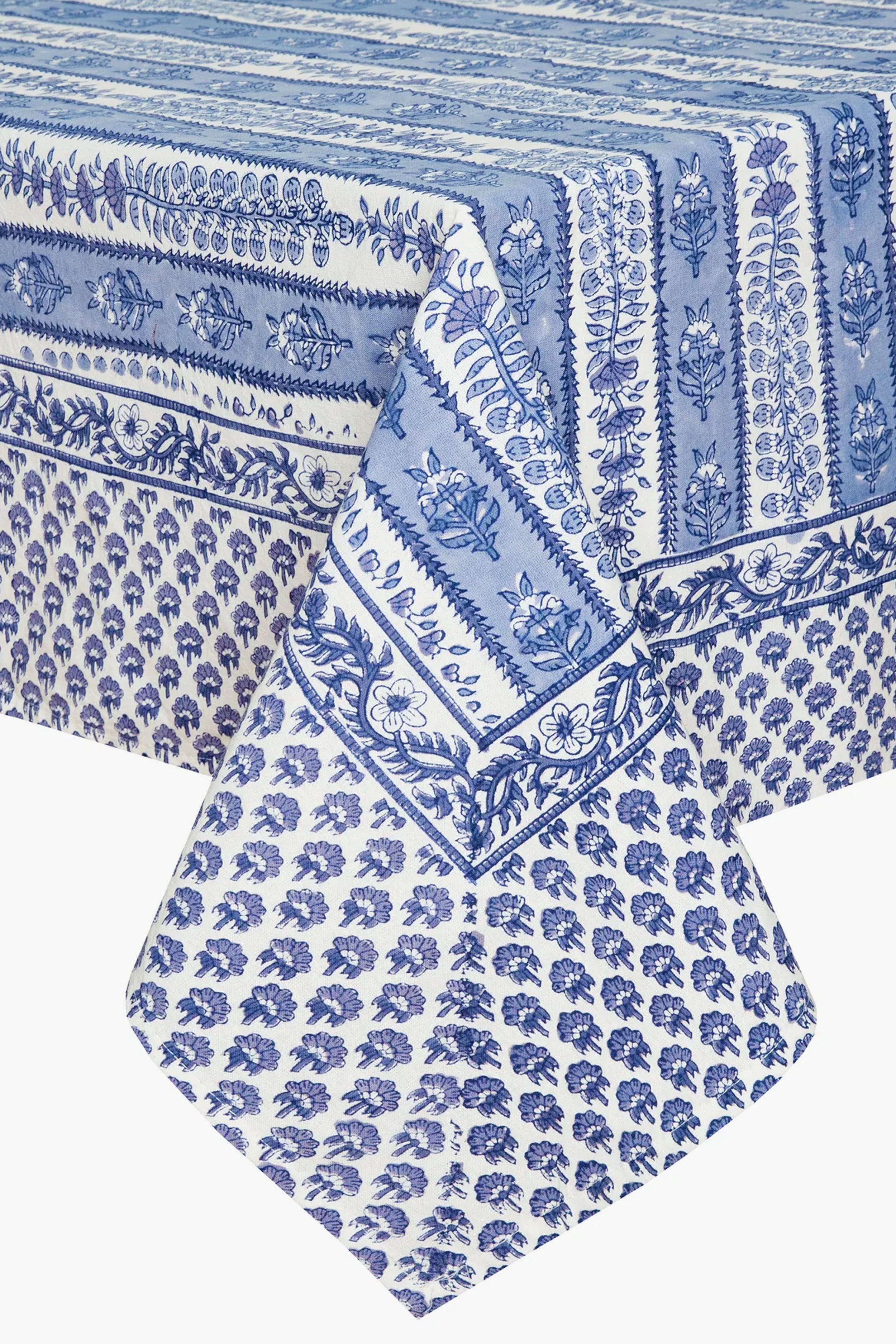 Avignon Blue and Marine French Tablecloth-Get Girly