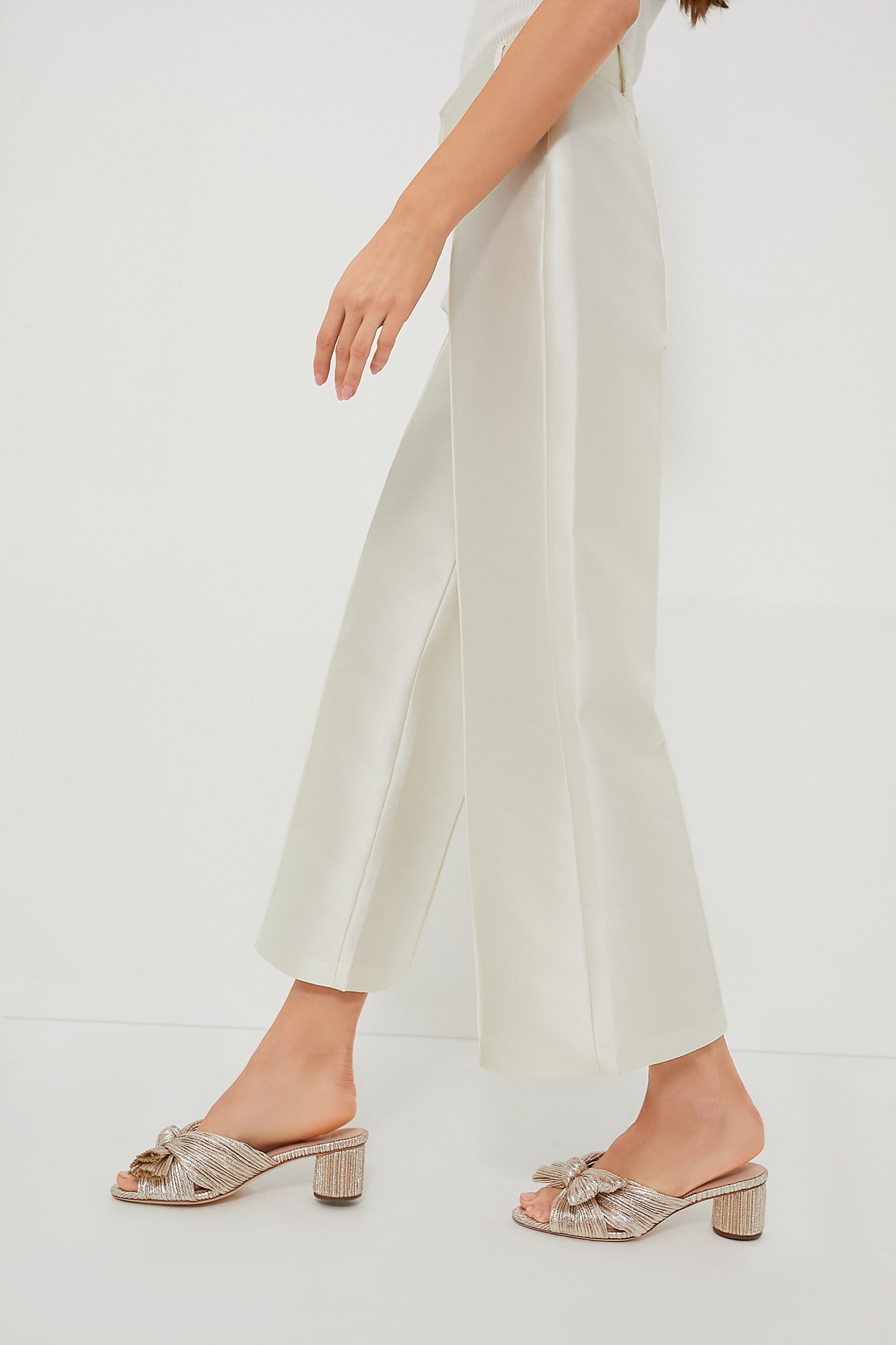 White Yoshitomo Smart Pants-Get Girly