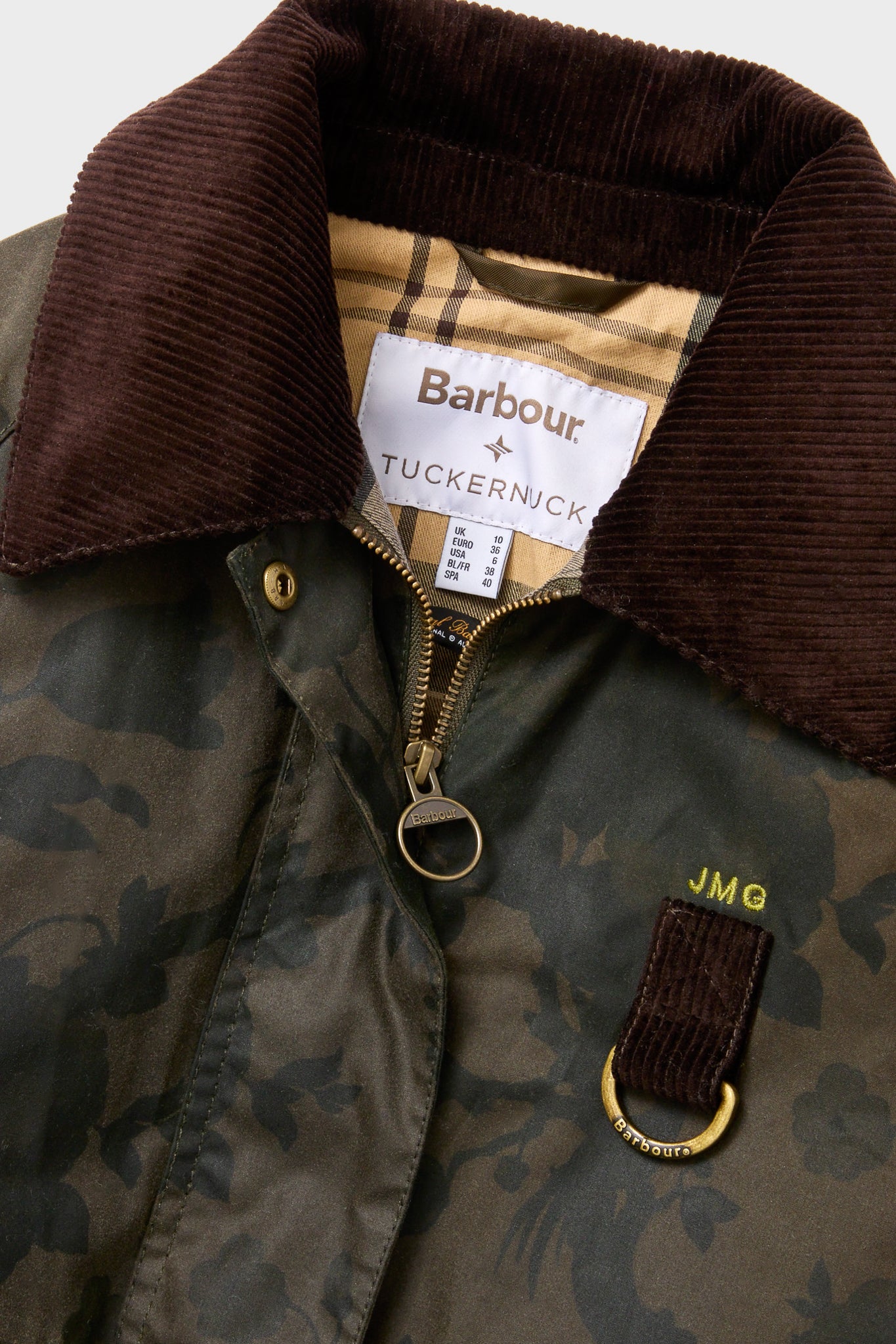 Archive Olive Barbour x Get Girly Beverly Wax Jacket-Get Girly