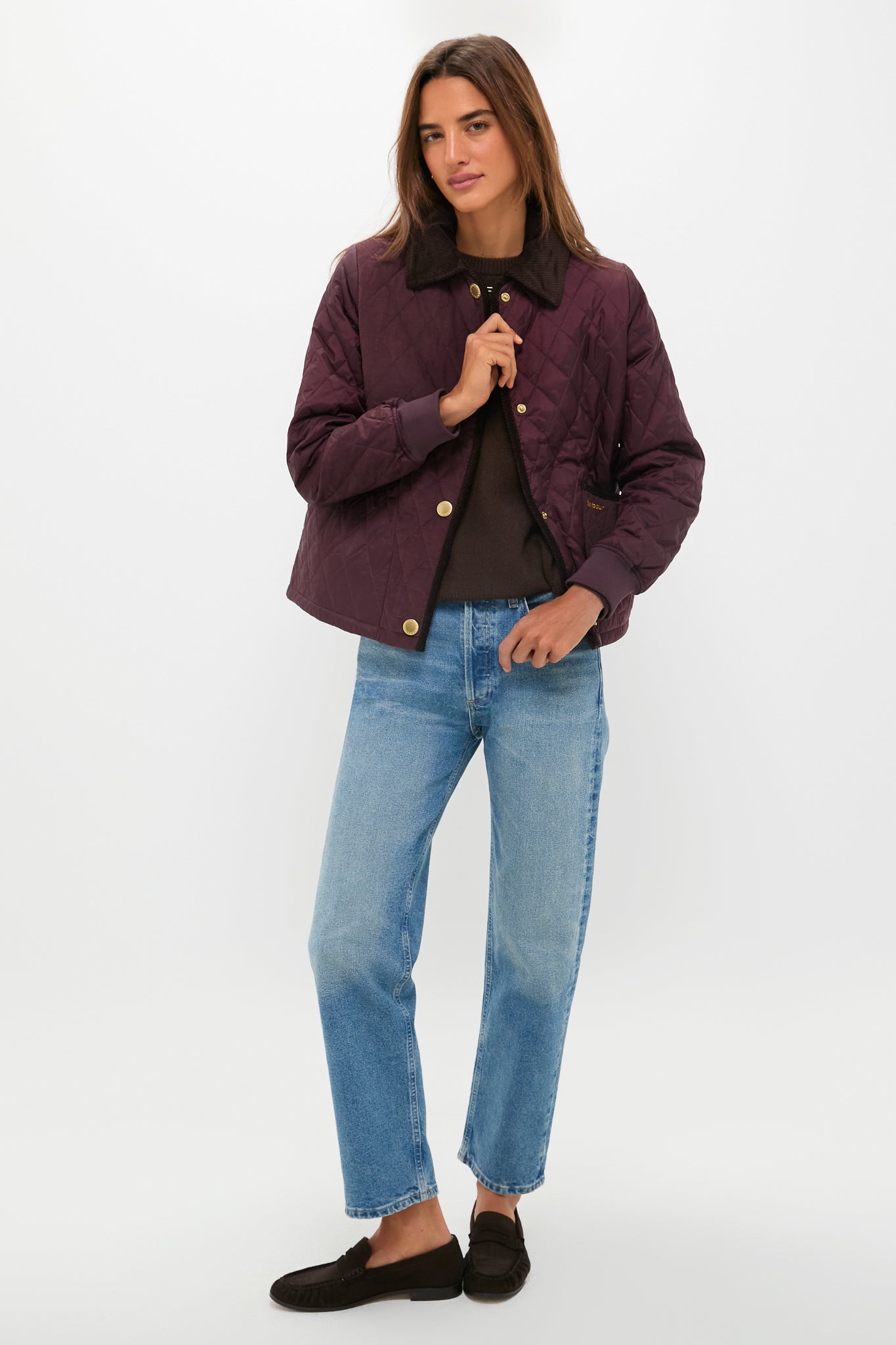 Black Cherry Marla Quilted Jacket-Get Girly