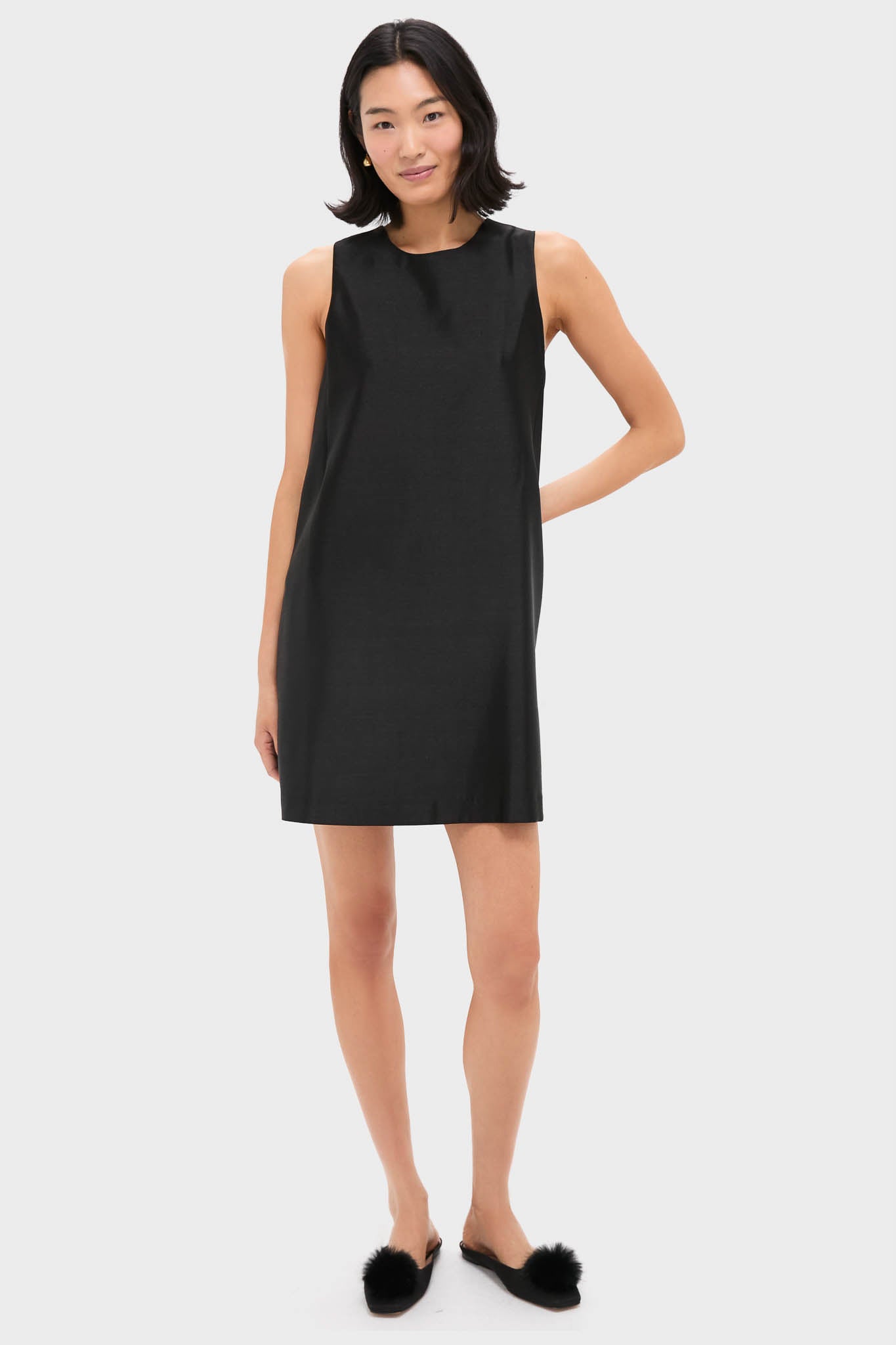 Black Dupioni Marlowe Dress-Get Girly