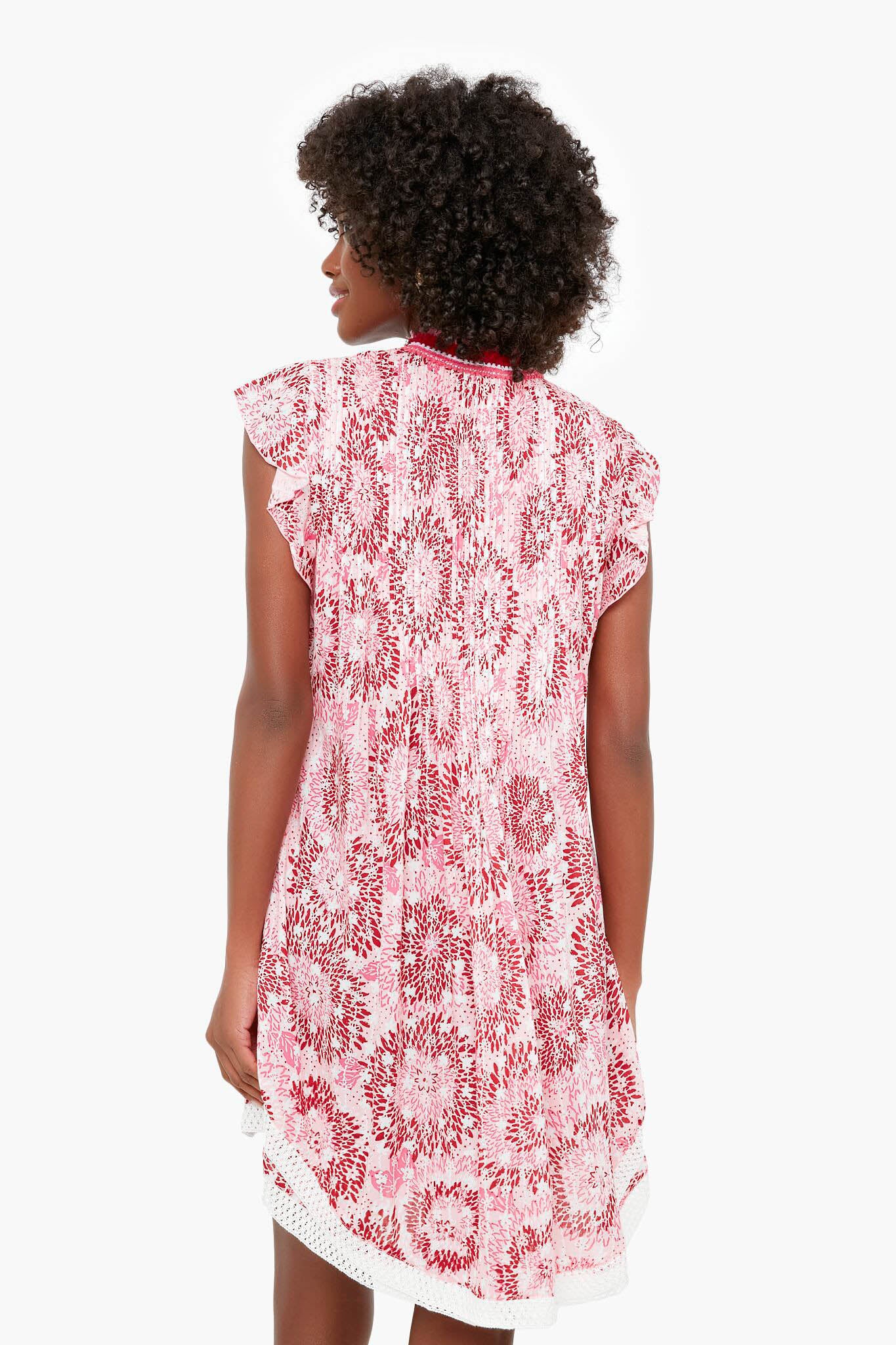 Pink Sunflower Sasha Mini Dress-Get Girly