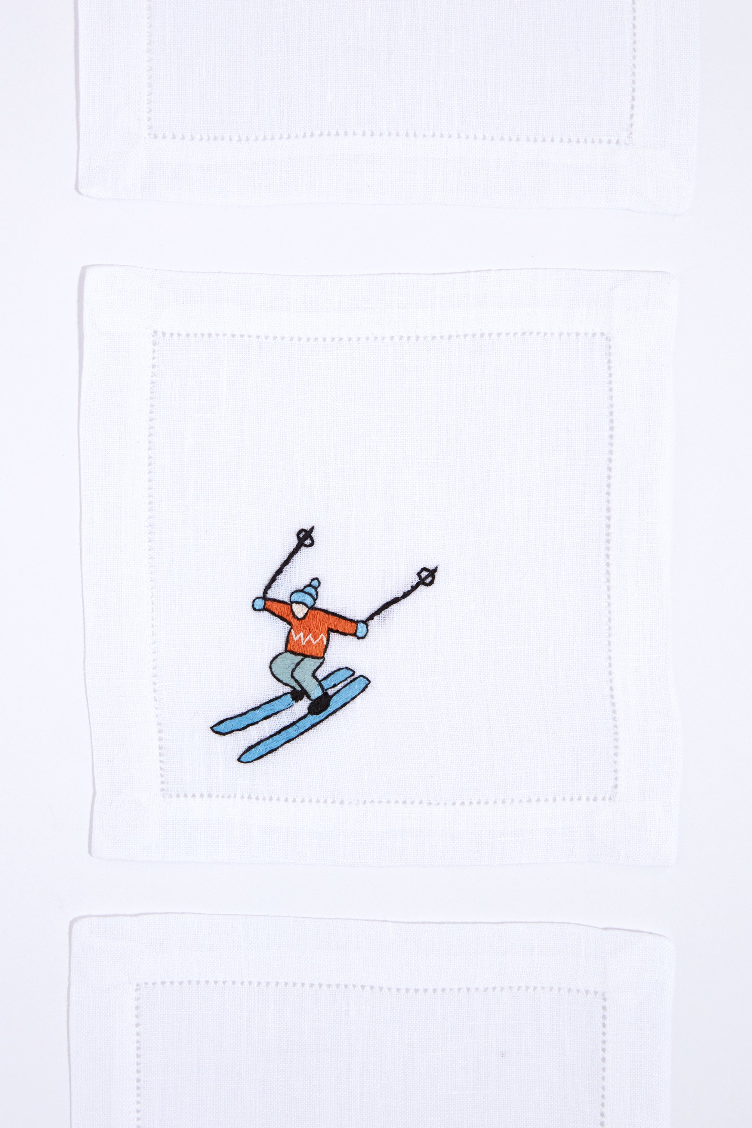 Skiers Cocktail Napkins Set of 4-Get Girly