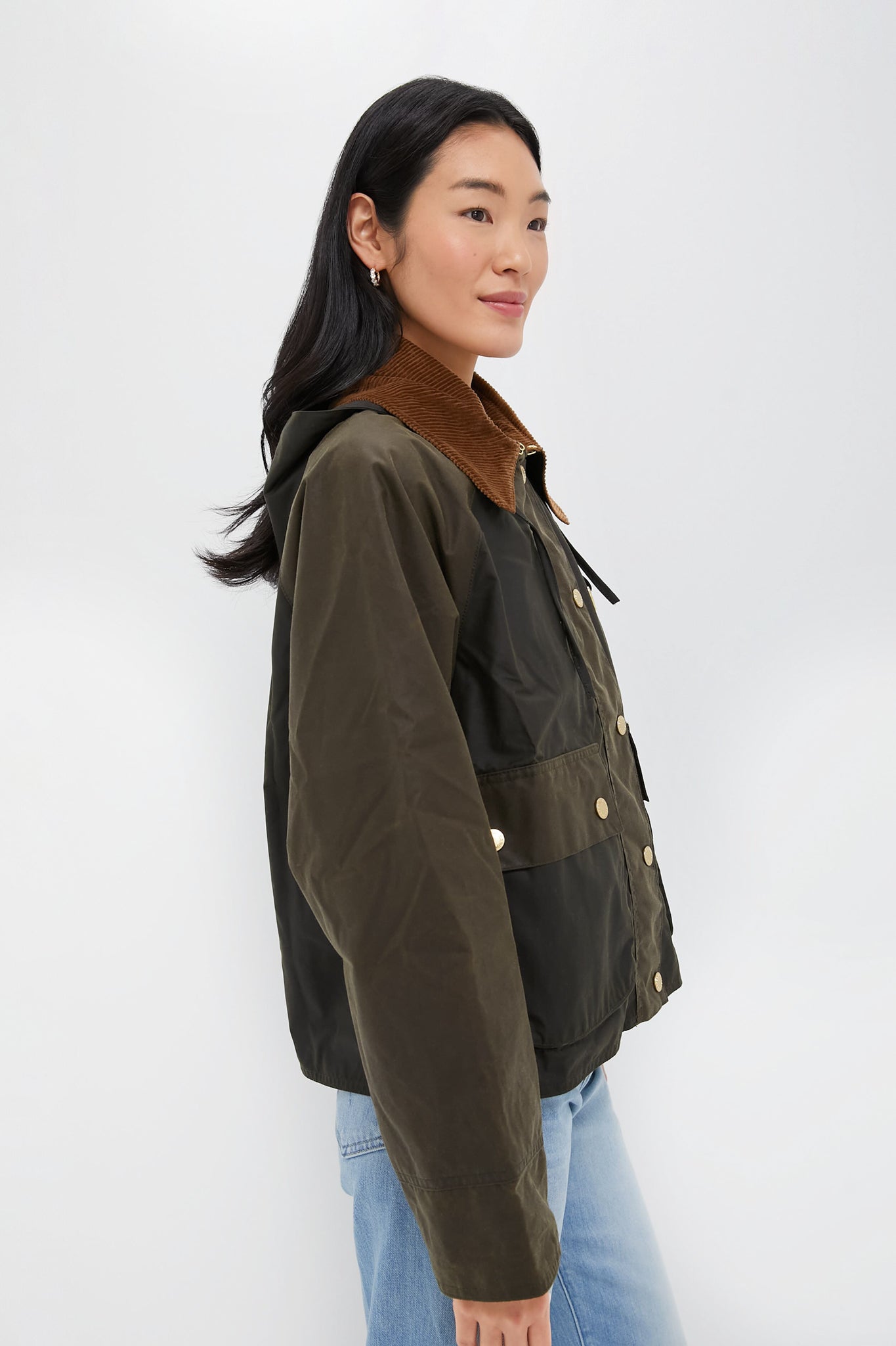 Archive Olive Reighton Wax Jacket-Get Girly