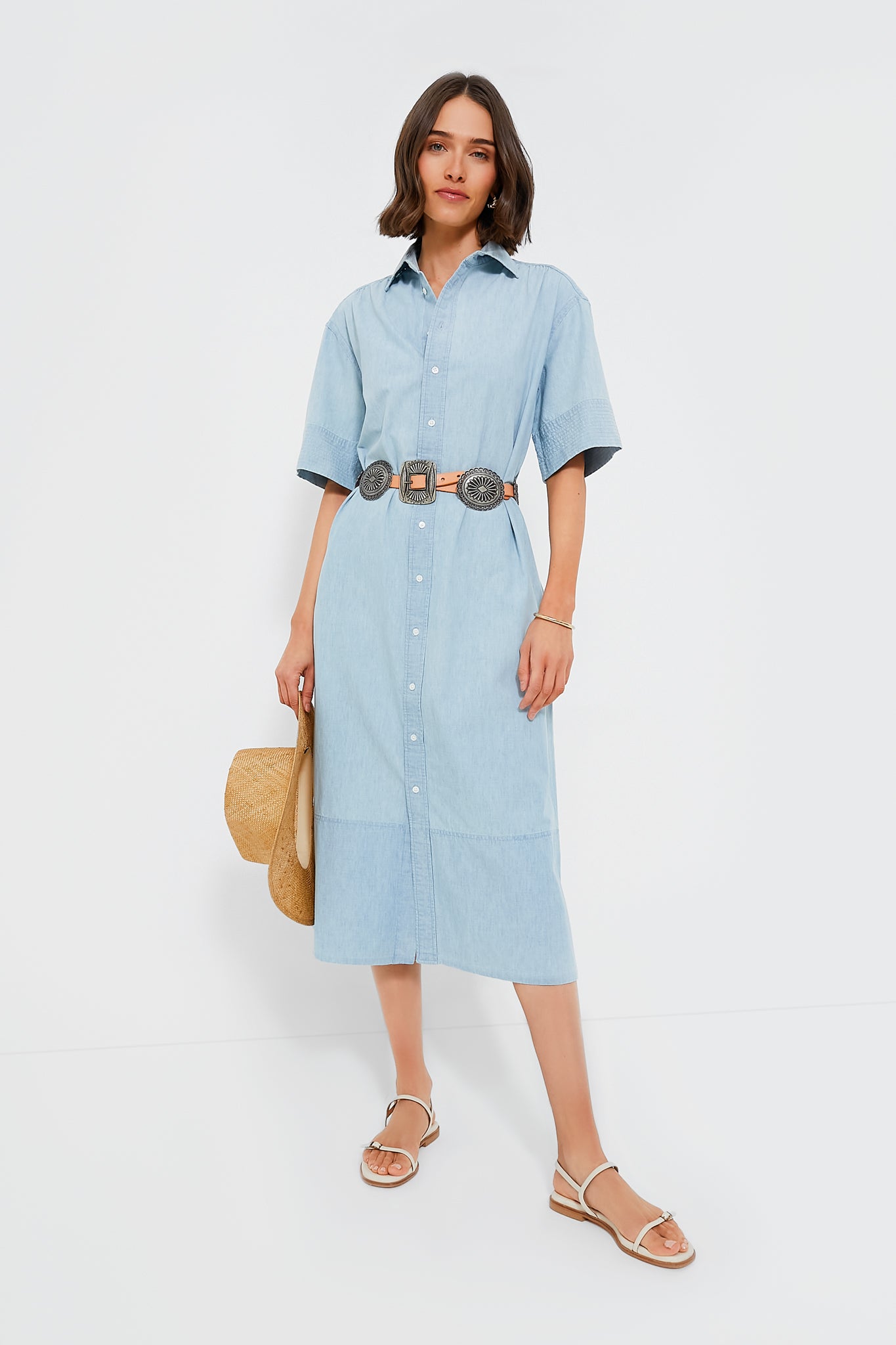 Natural Distressed Leather Belt-Get Girly