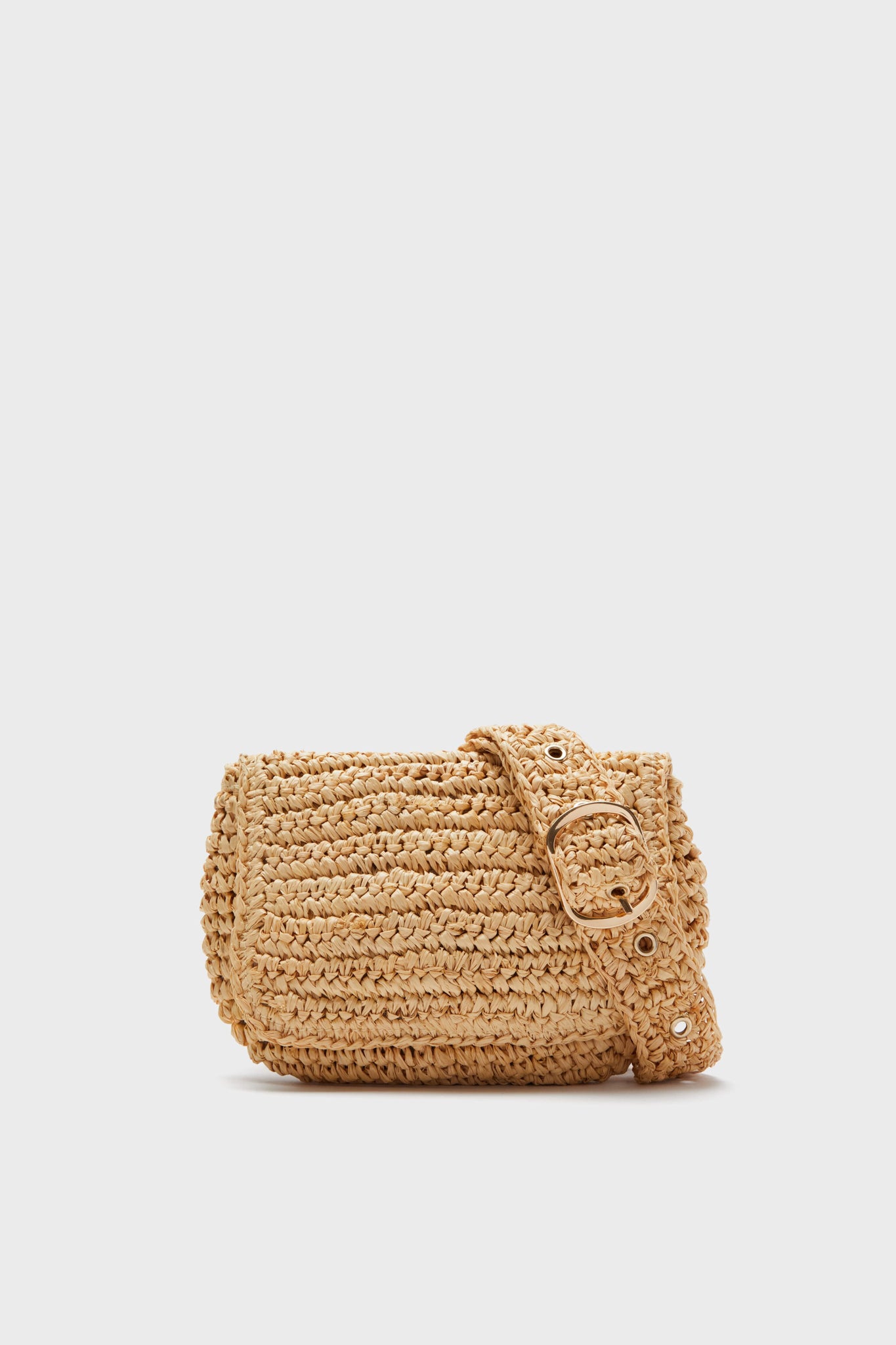 Toast Straw Belt Bag-Get Girly